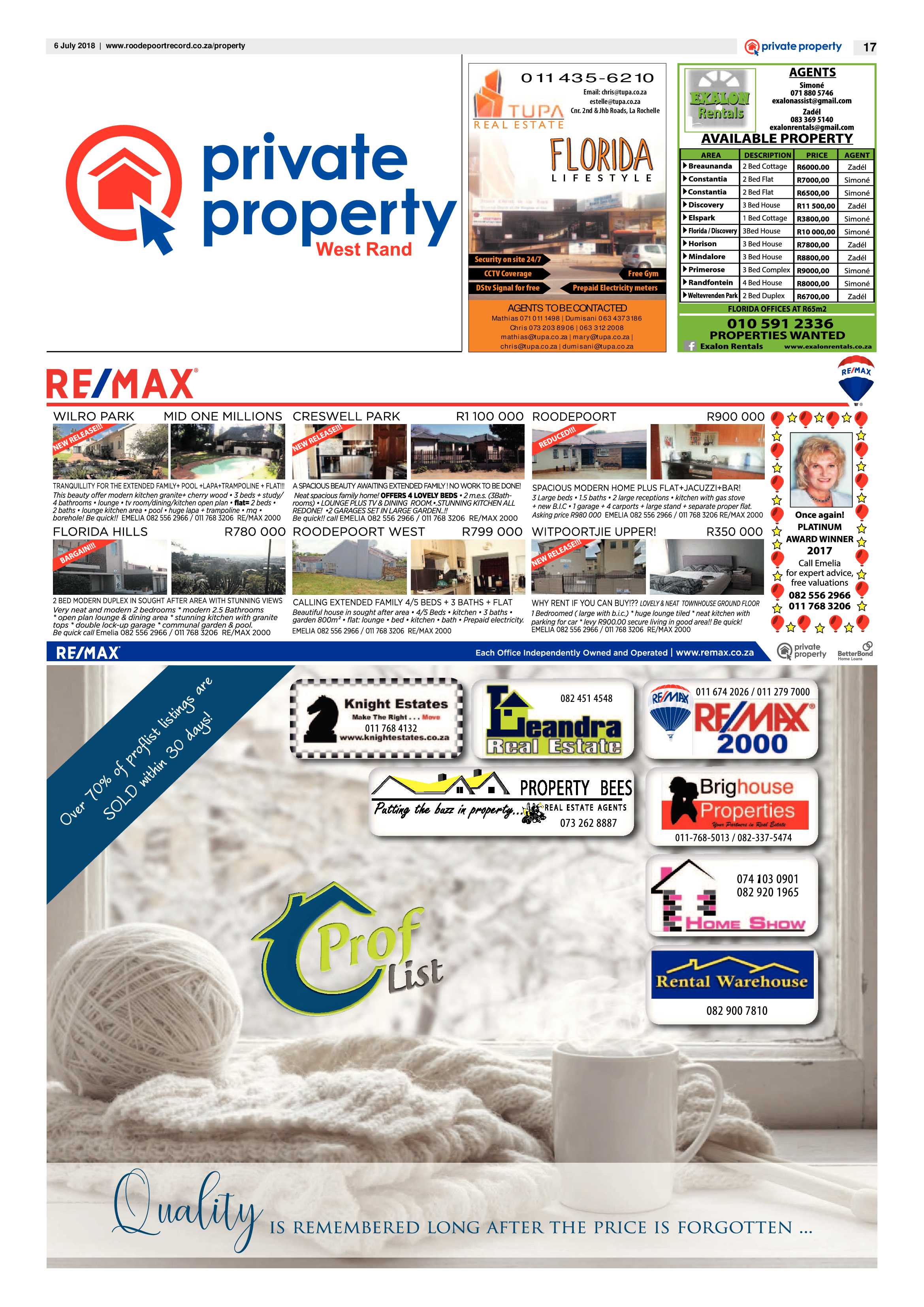 Roodepoort Record 6 July 2018 page 17