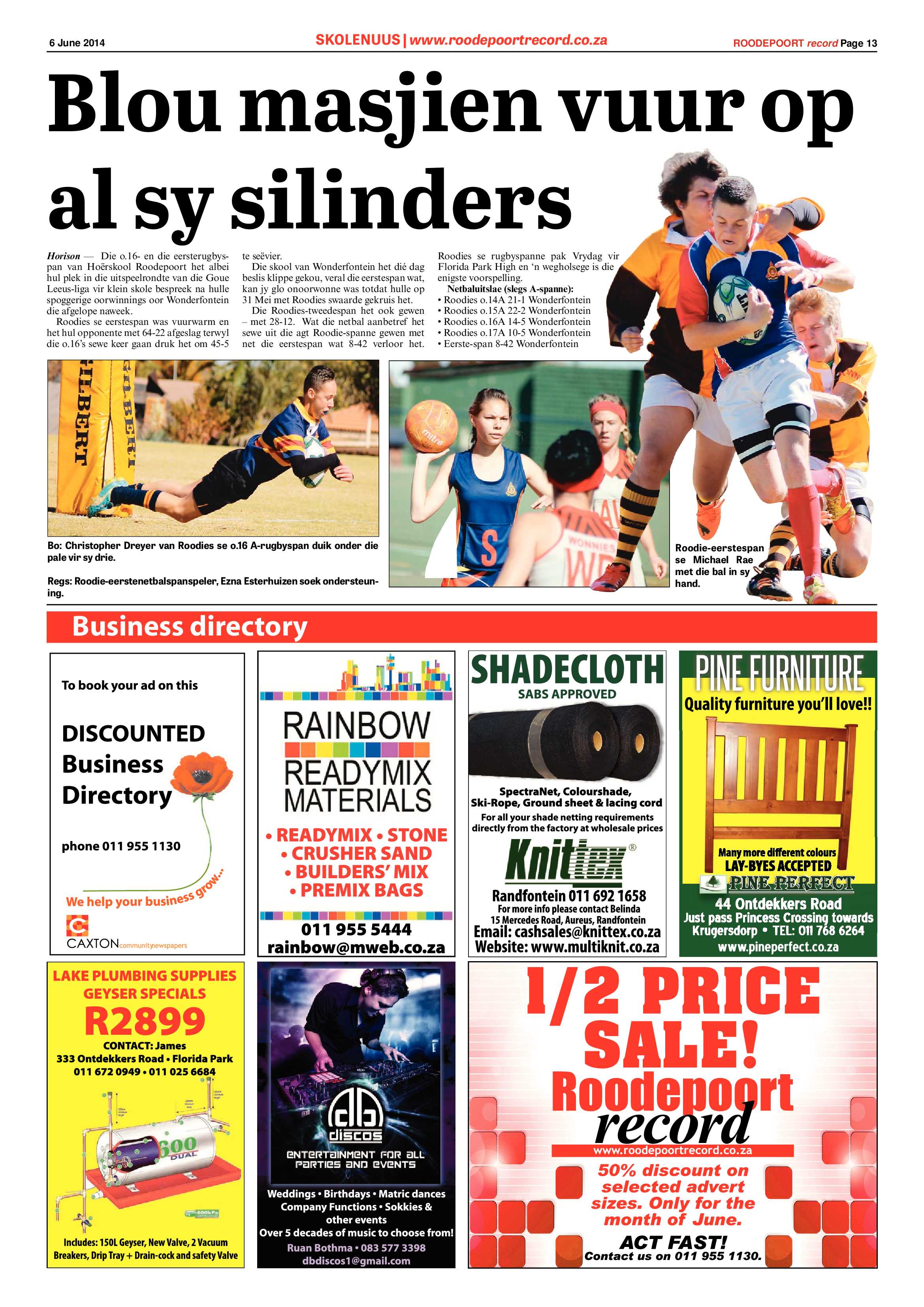 Roodepoort Record 6 June 2014 page 13