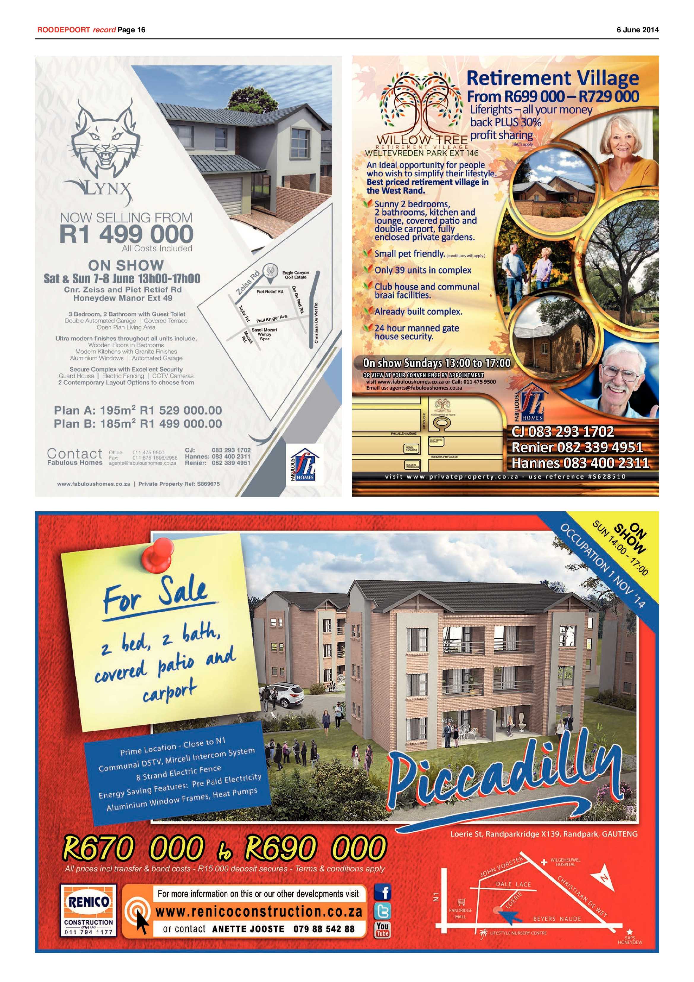 Roodepoort Record 6 June 2014 page 16