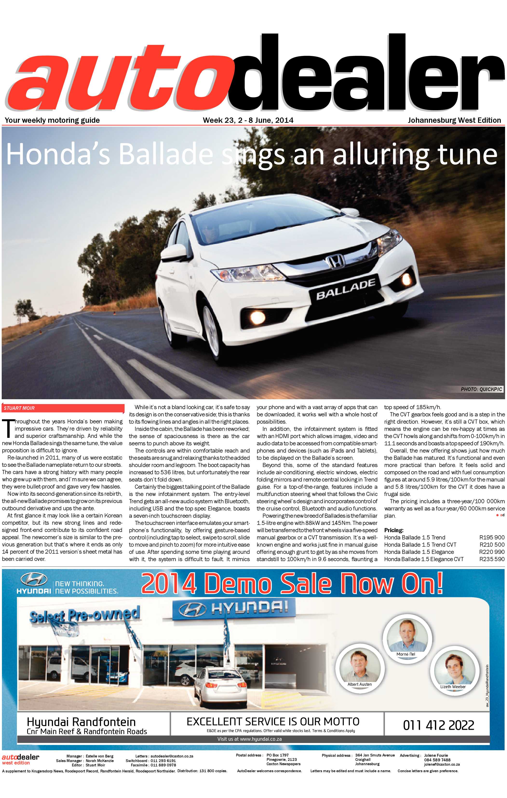 Roodepoort Record 6 June 2014 page 25