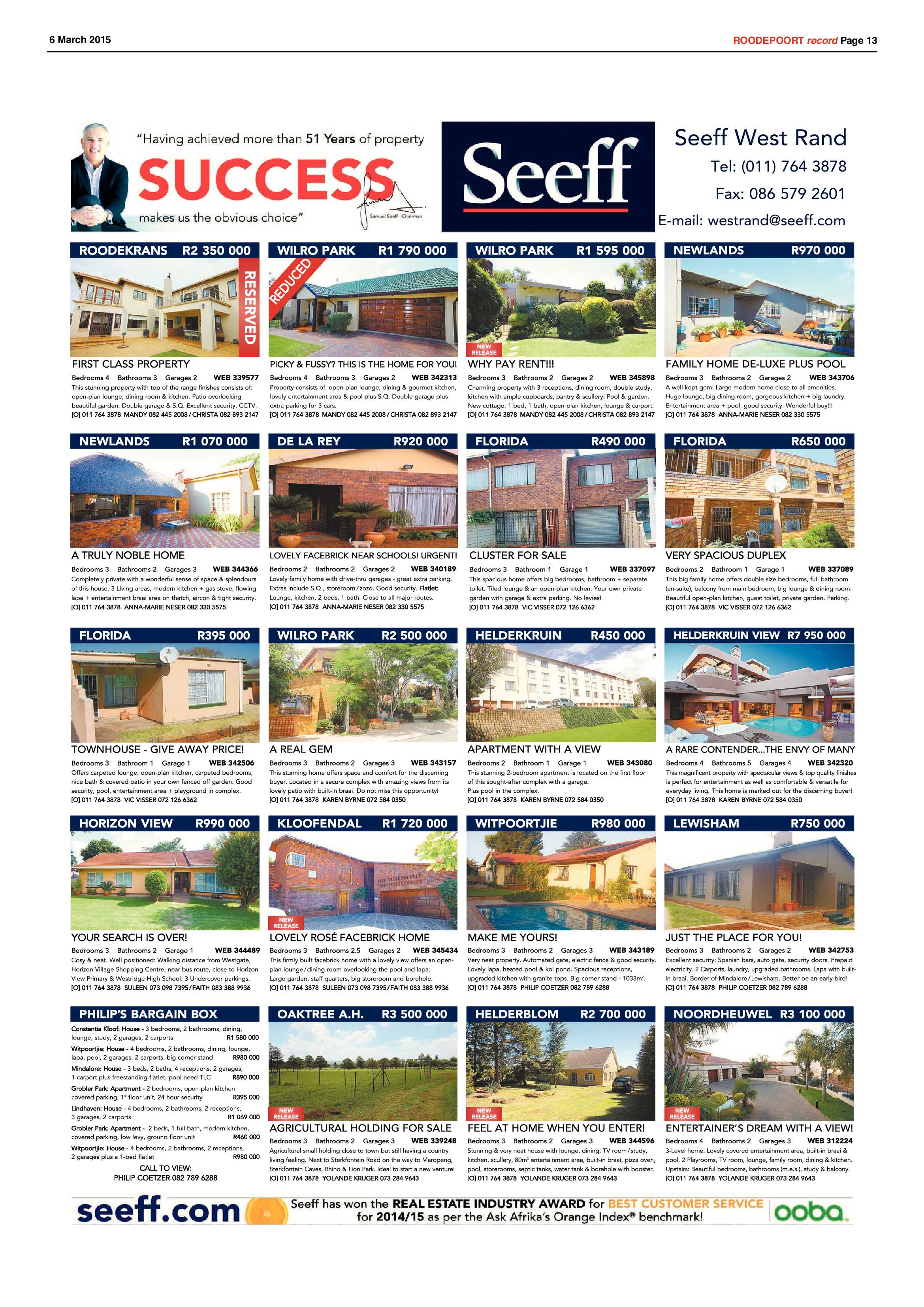 Roodepoort Record 6 March 2015 page 13