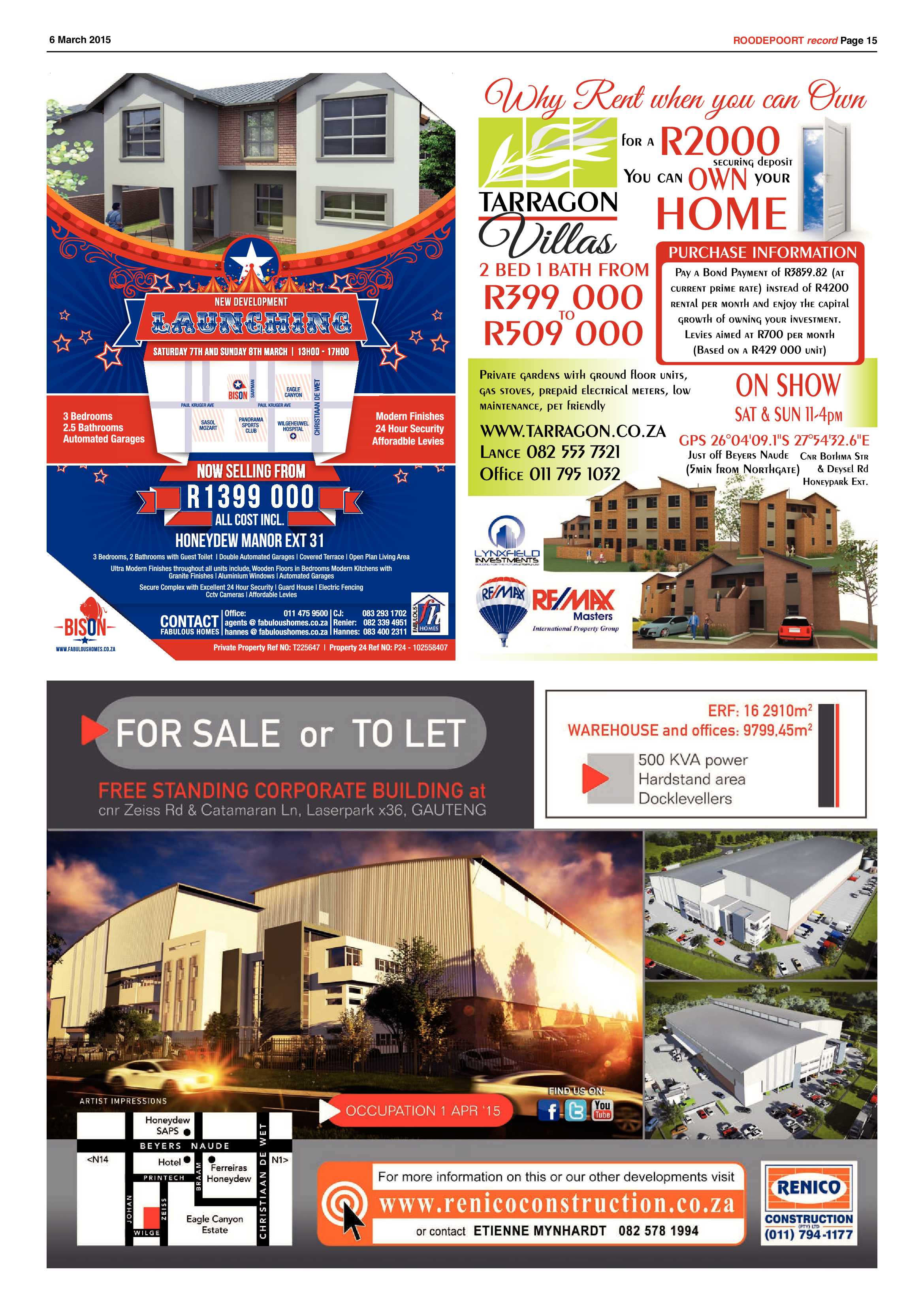 Roodepoort Record 6 March 2015 page 15