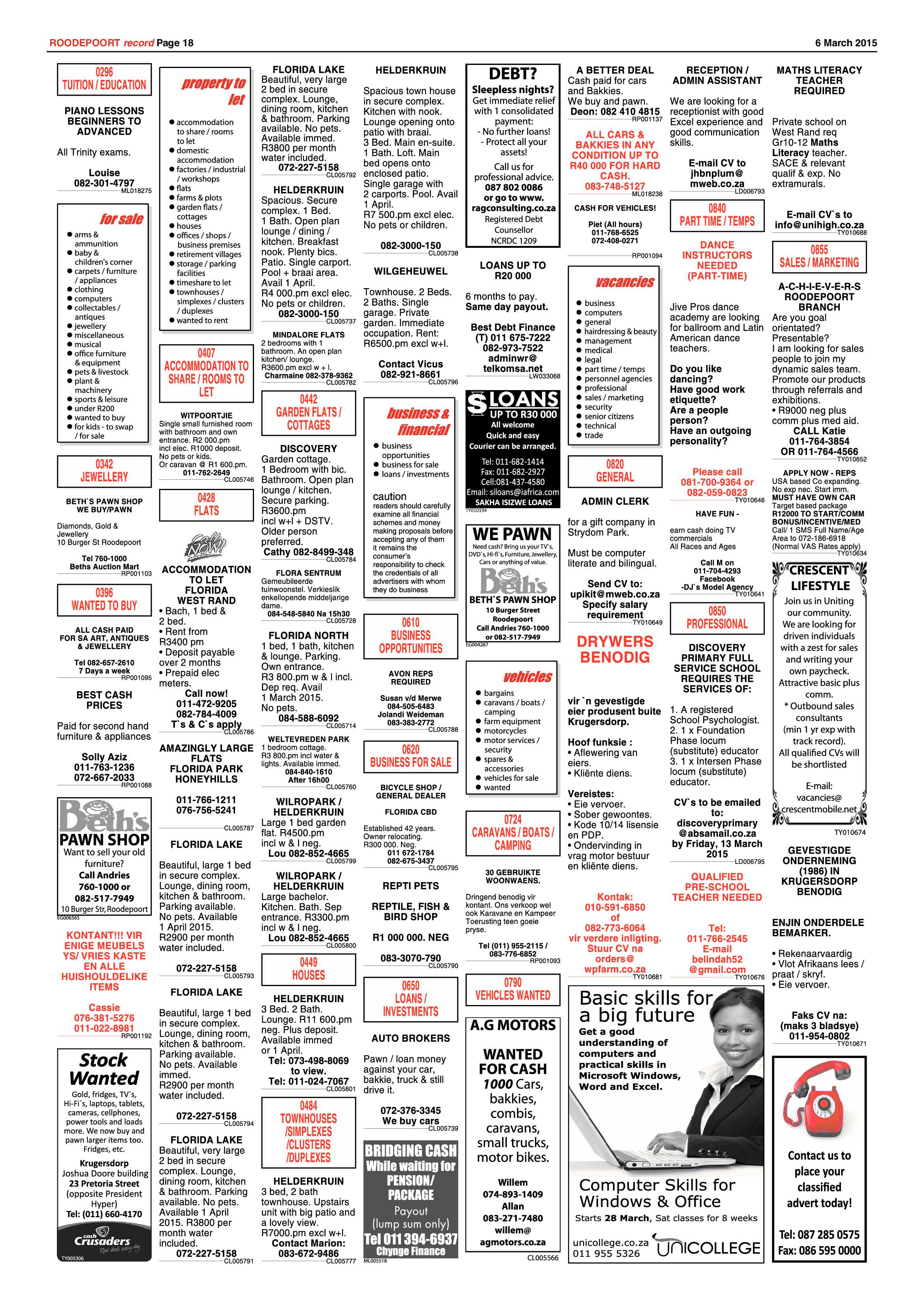 Roodepoort Record 6 March 2015 page 18