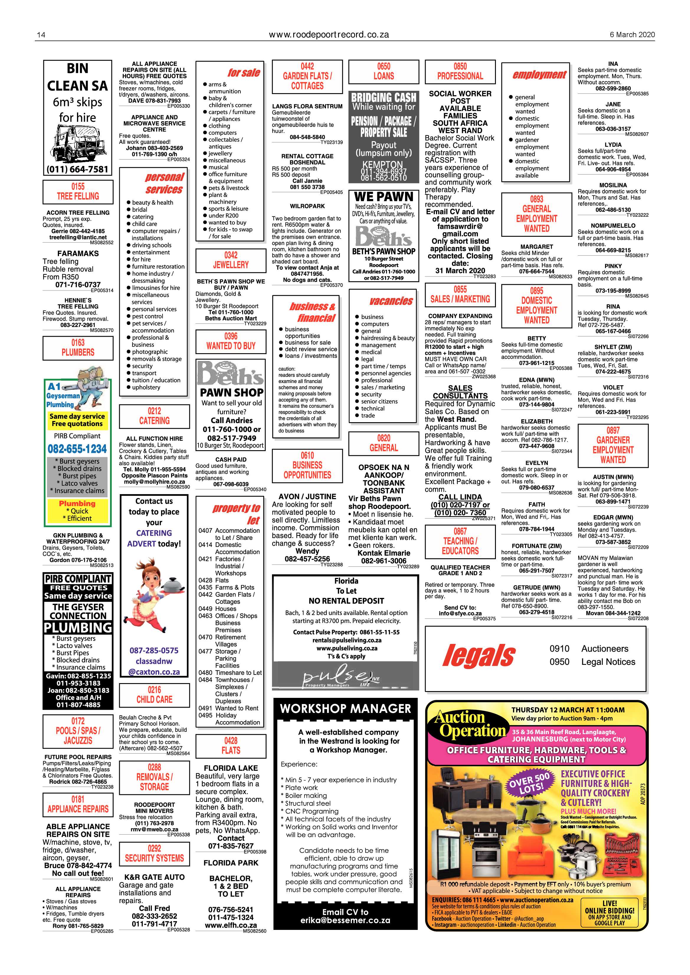 Roodepoort Record 6 March 2020 page 14