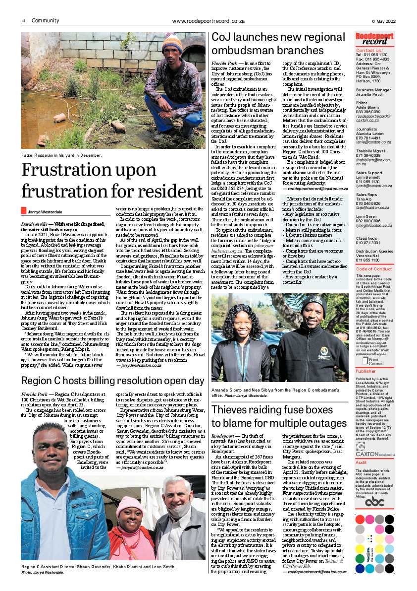 Roodepoort Record 6 May 2022 page 4