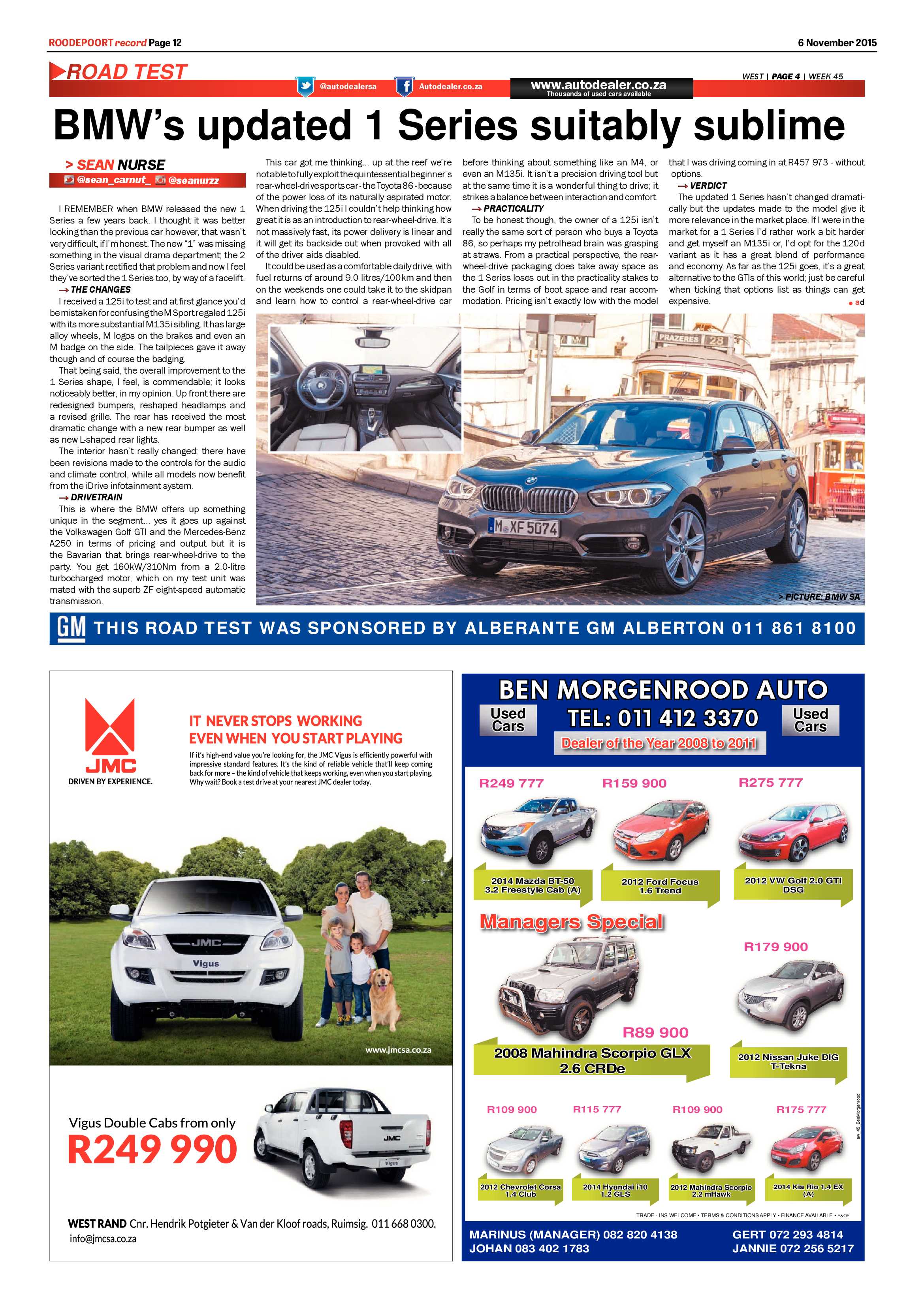 Roodepoort Record 6 November 2015 page 12