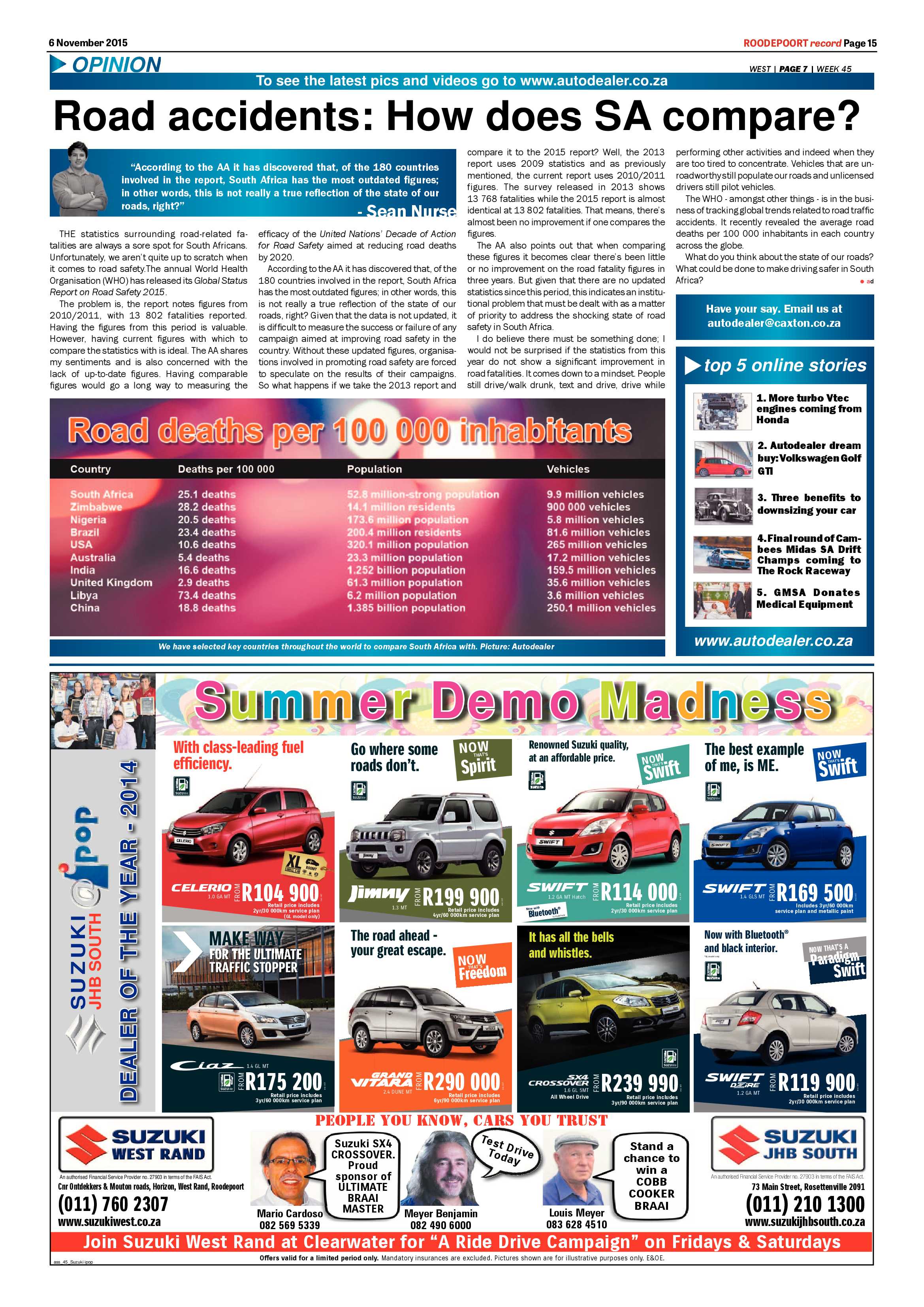 Roodepoort Record 6 November 2015 page 15