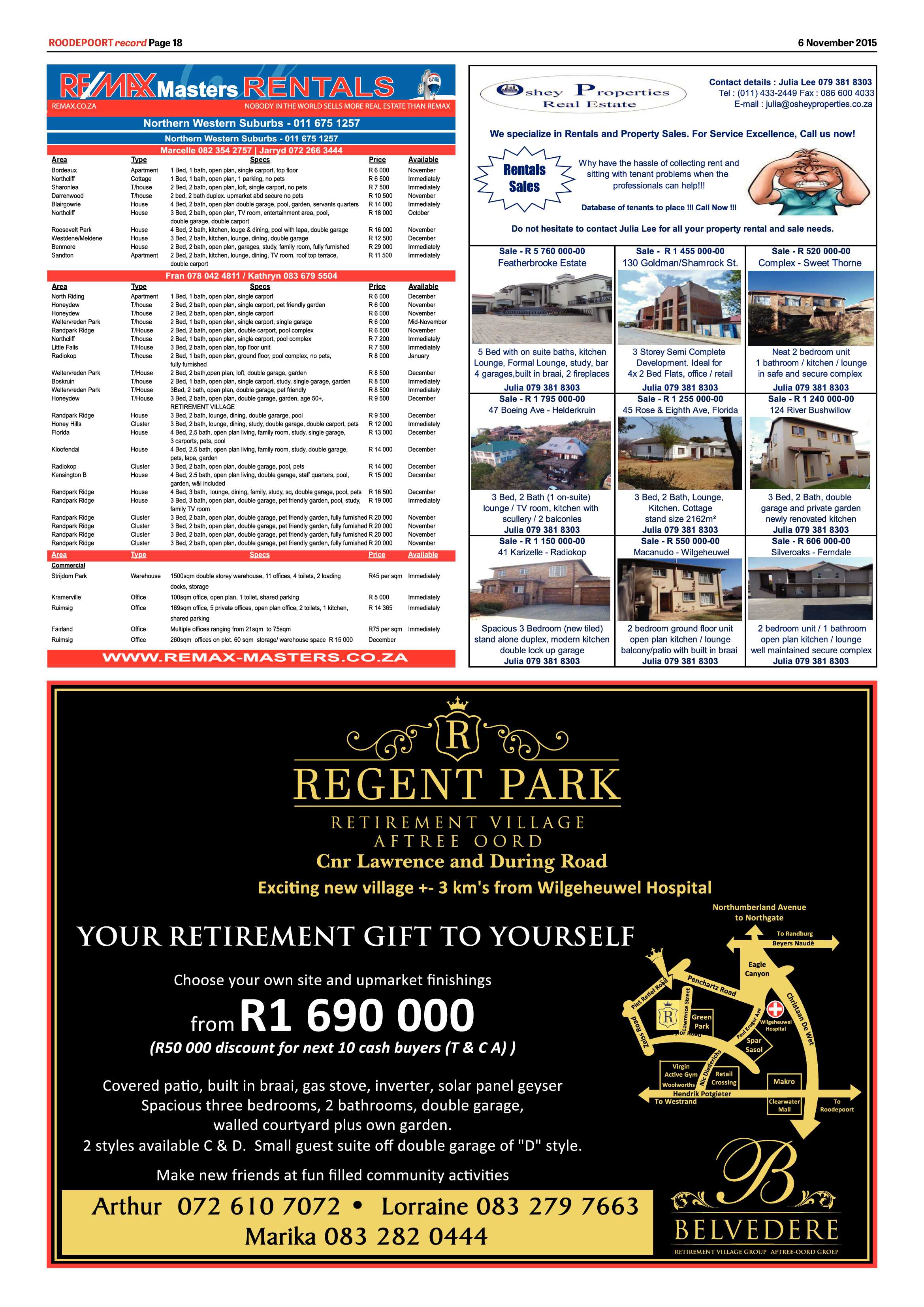 Roodepoort Record 6 November 2015 page 18