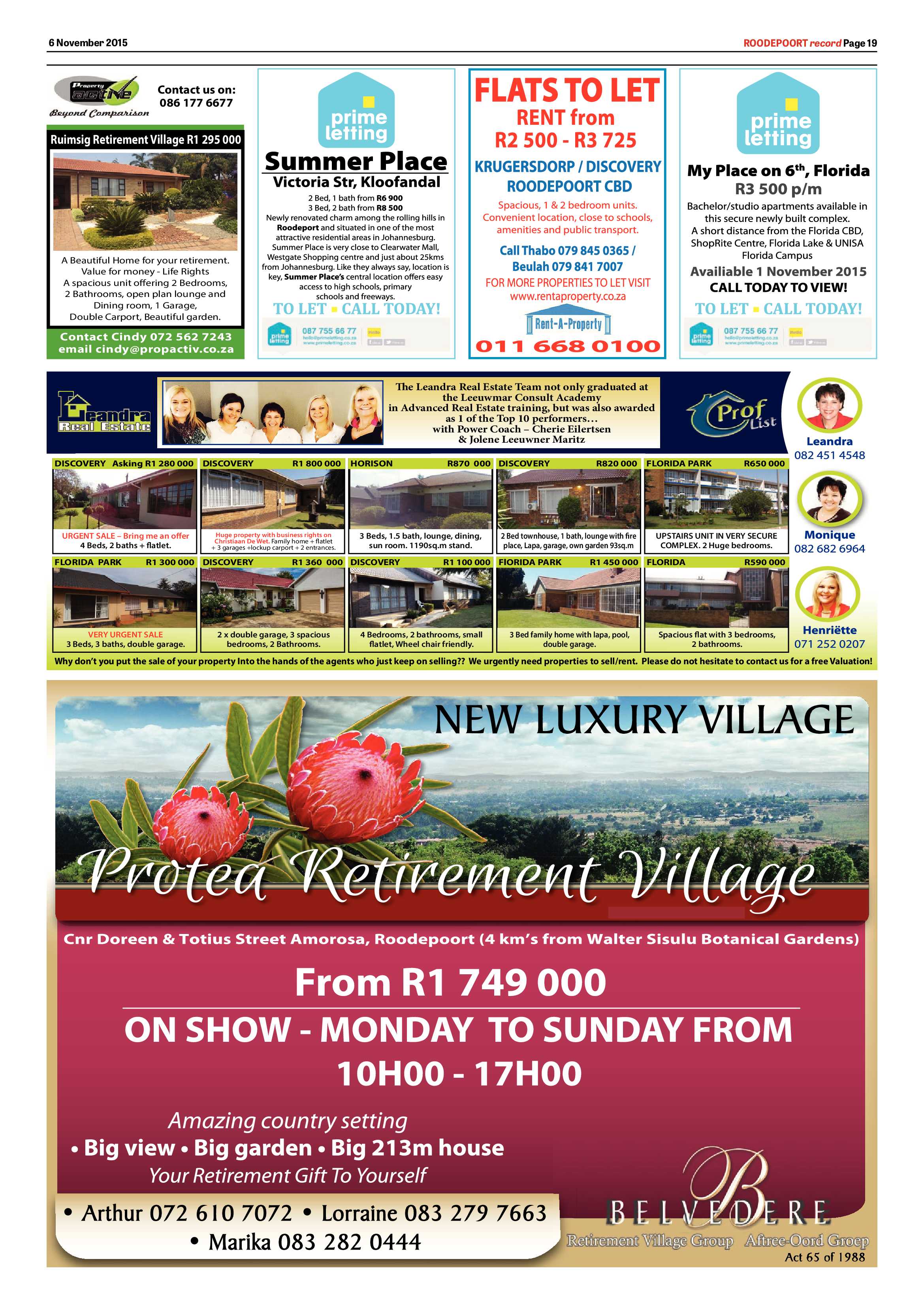 Roodepoort Record 6 November 2015 page 19