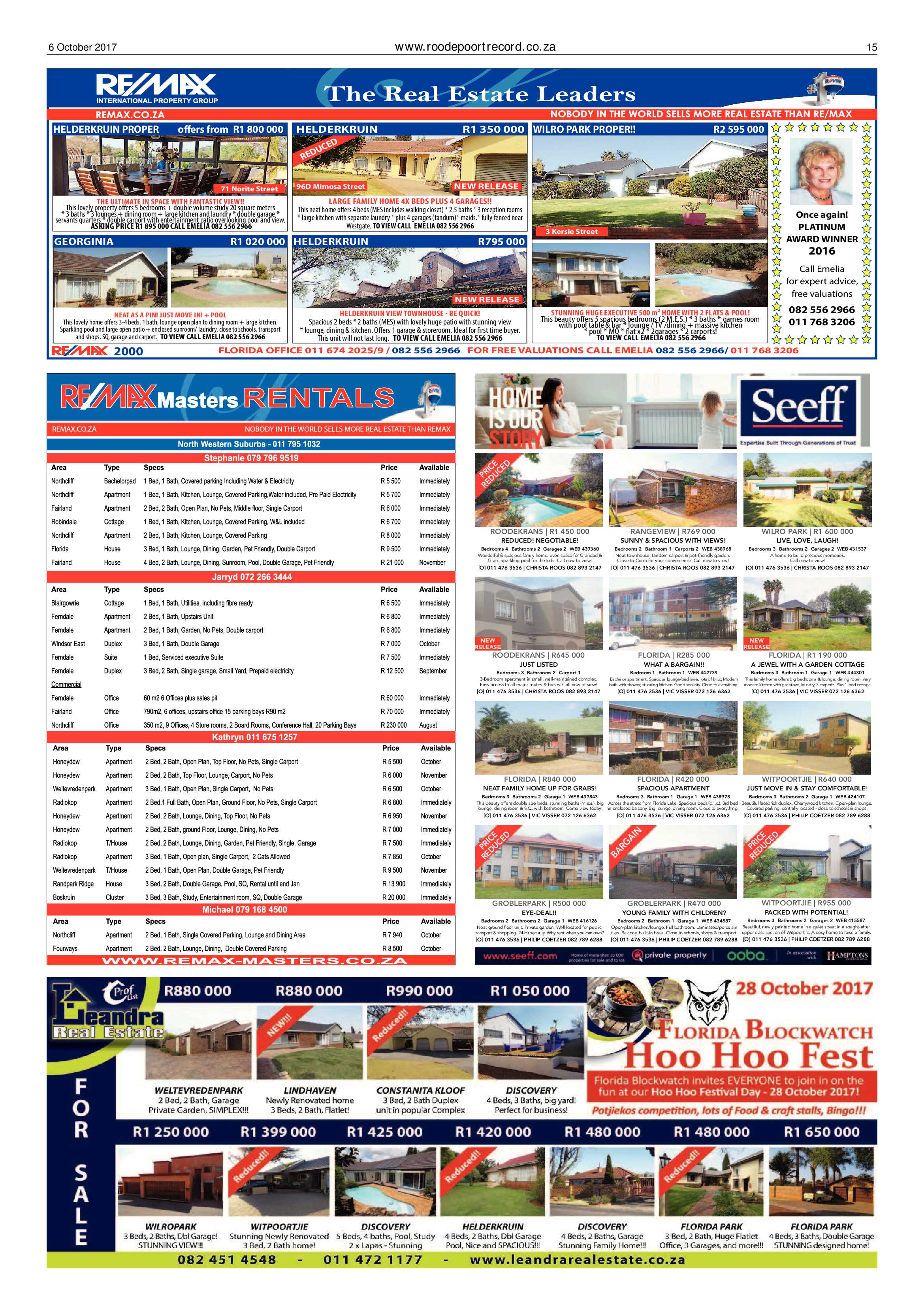 Roodepoort Record 6 October 2017 page 15