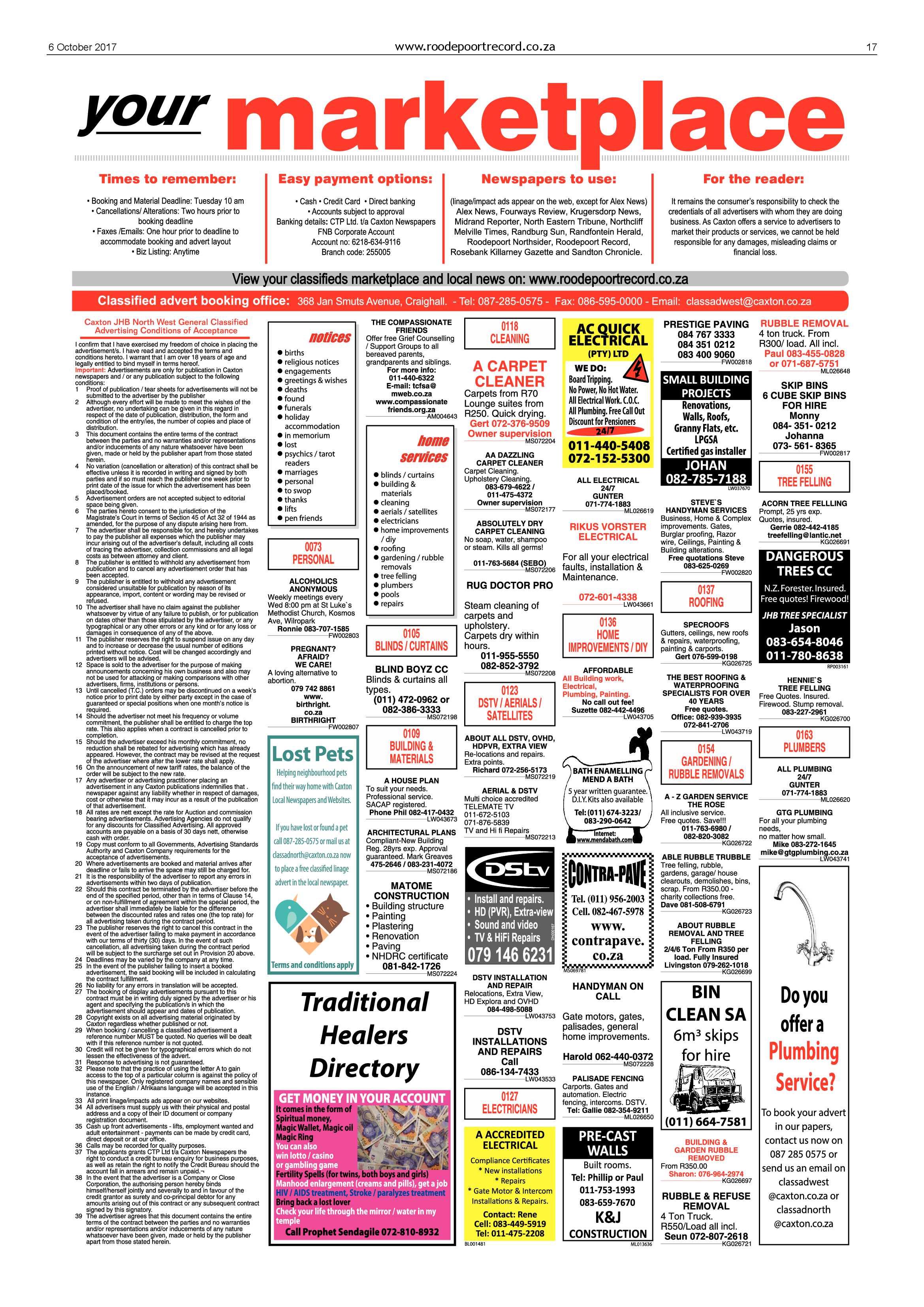 Roodepoort Record 6 October 2017 page 17