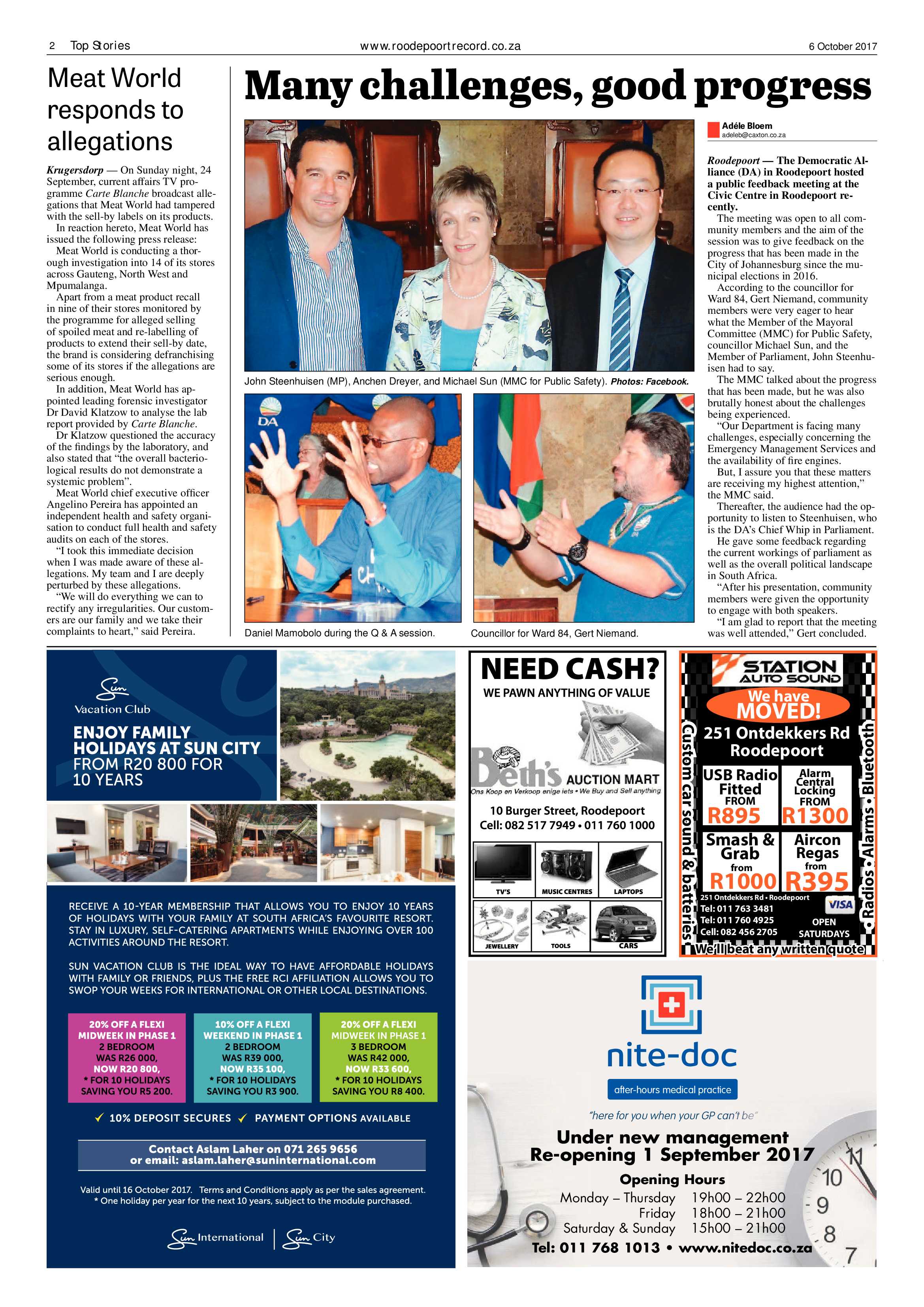 Roodepoort Record 6 October 2017 page 2