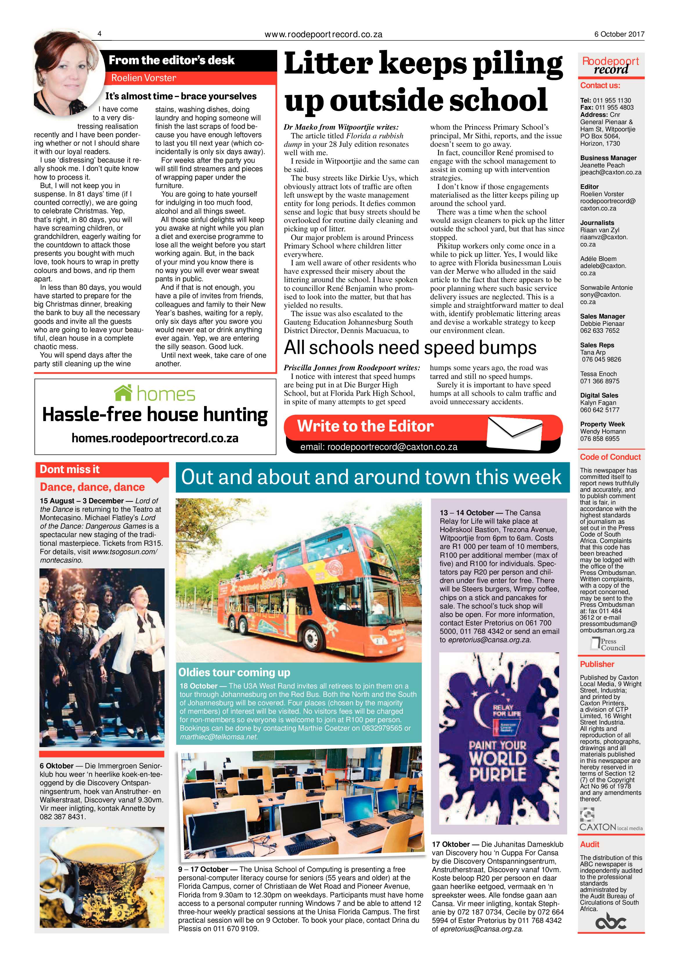 Roodepoort Record 6 October 2017 page 4