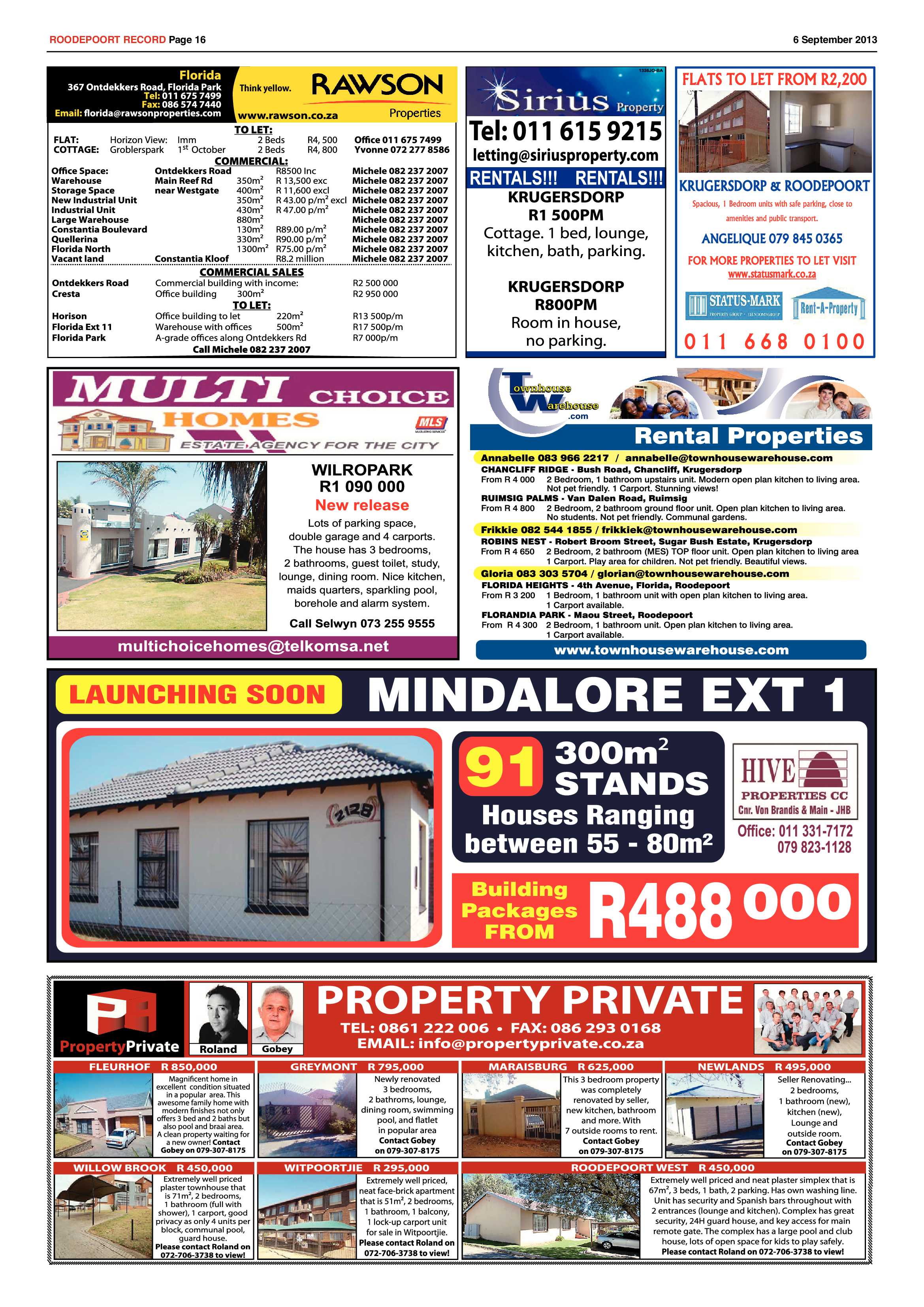 Roodepoort Record 6 September 2013 page 16