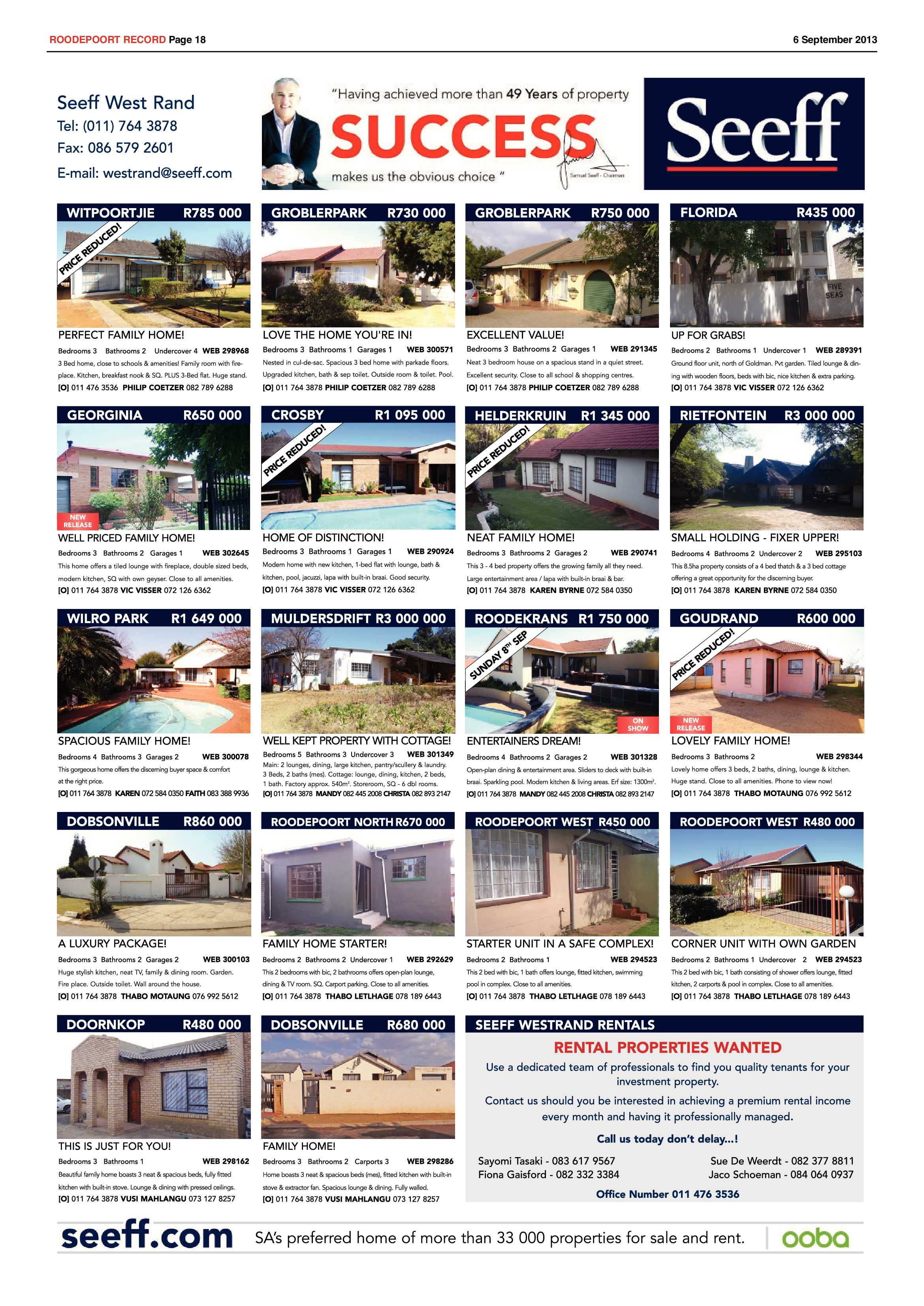 Roodepoort Record 6 September 2013 page 18