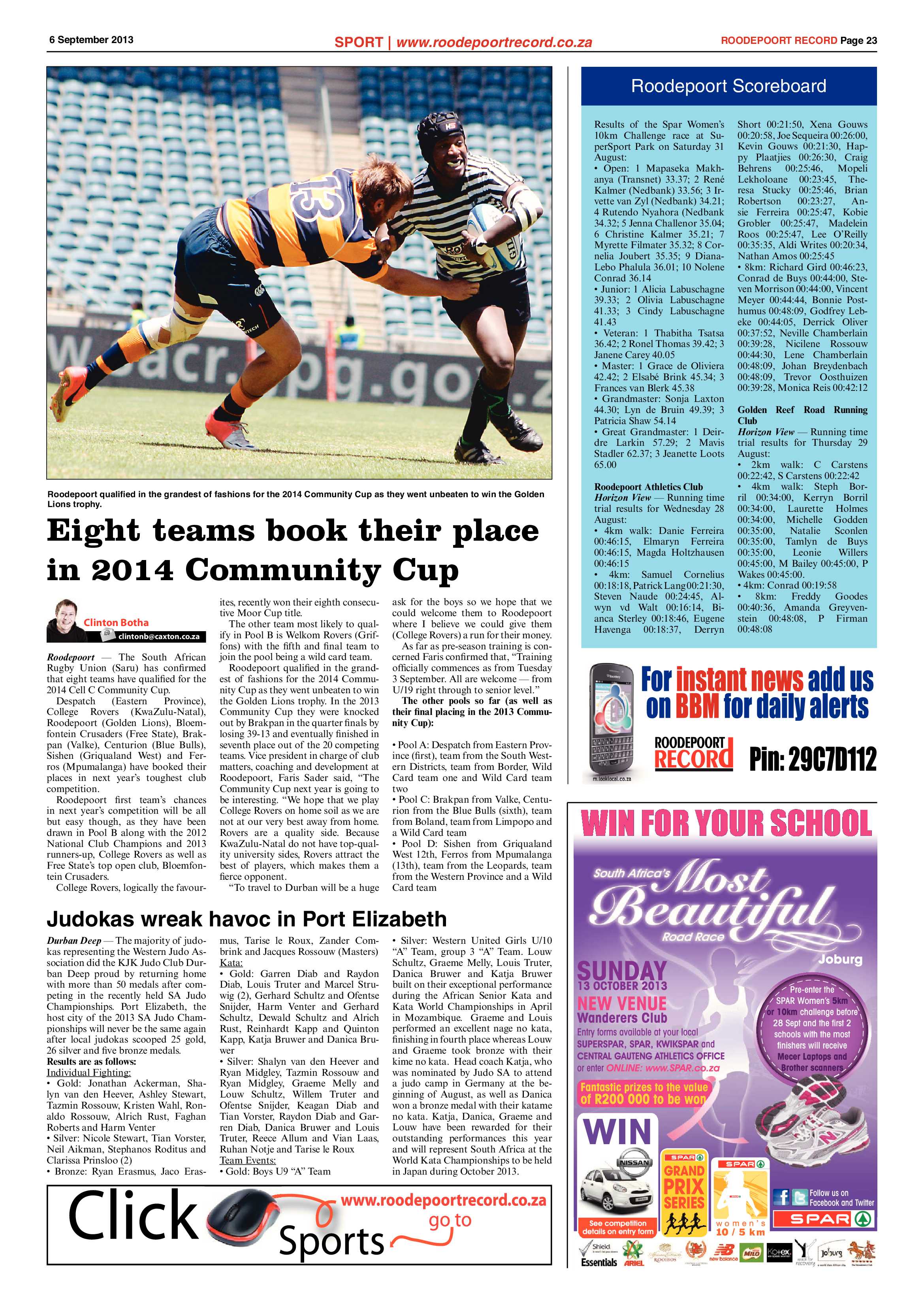 Roodepoort Record 6 September 2013 page 23