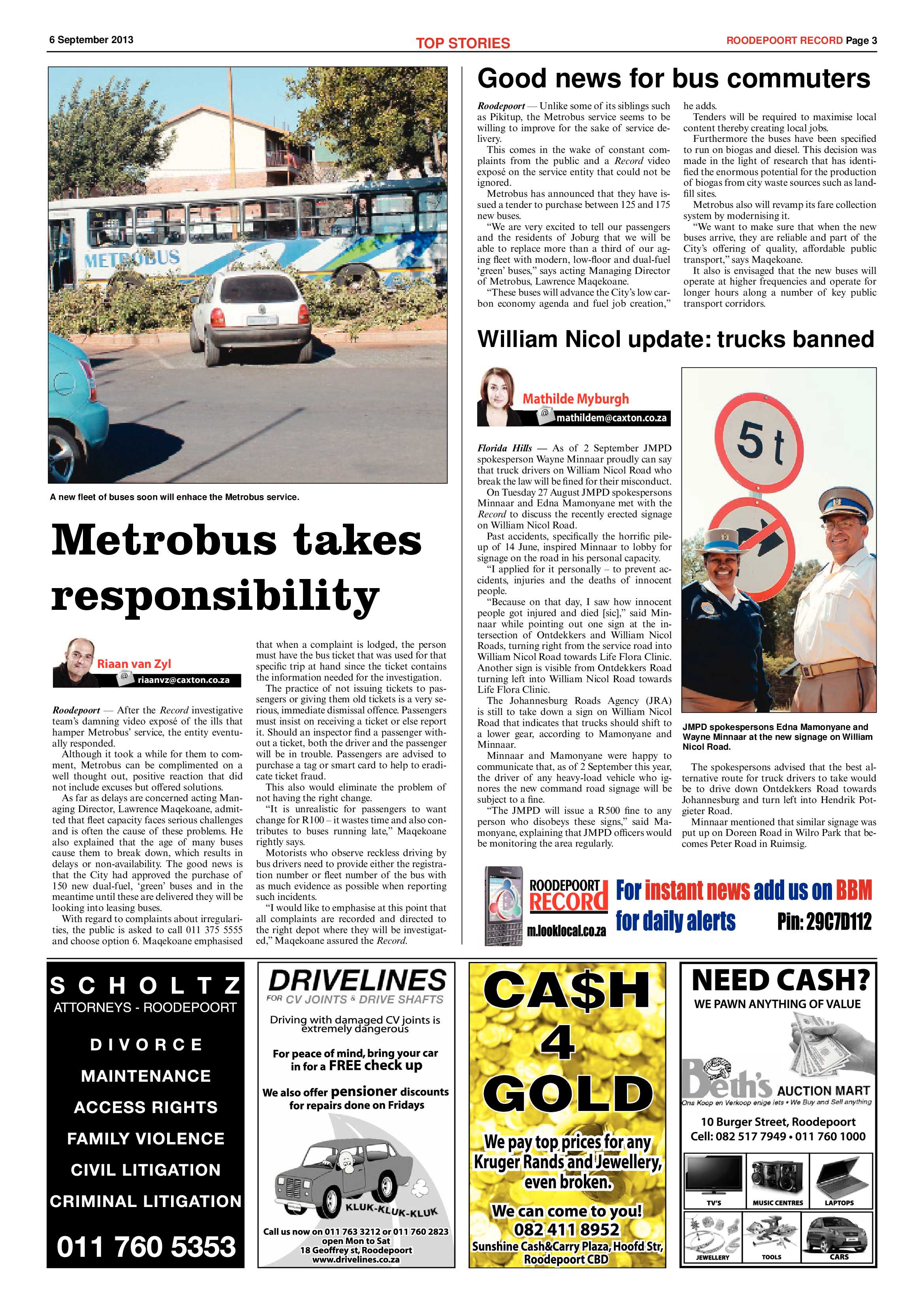 Roodepoort Record 6 September 2013 page 3
