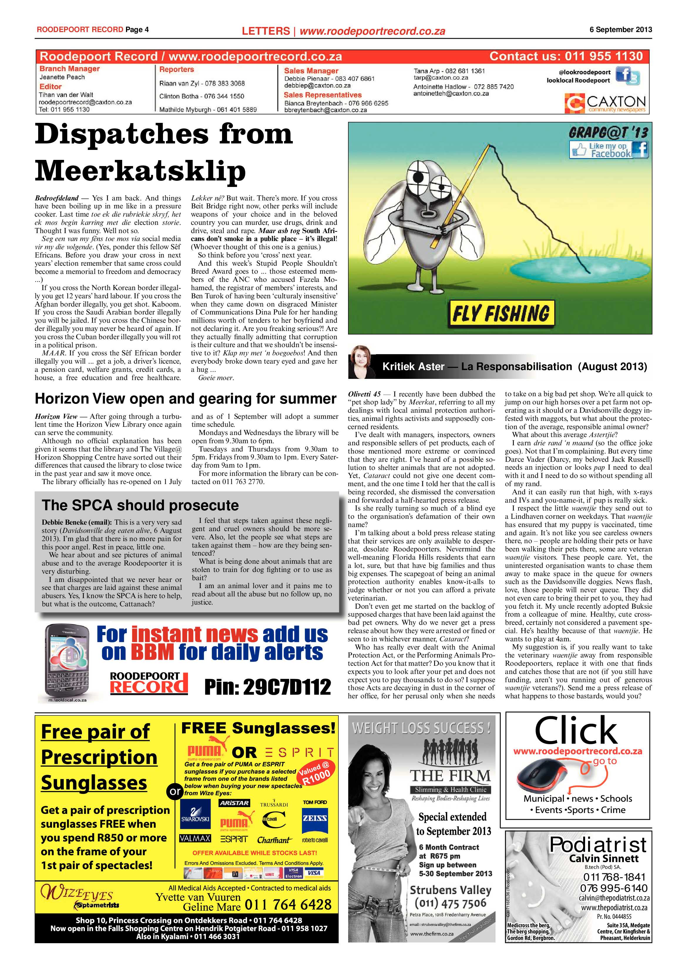 Roodepoort Record 6 September 2013 page 4
