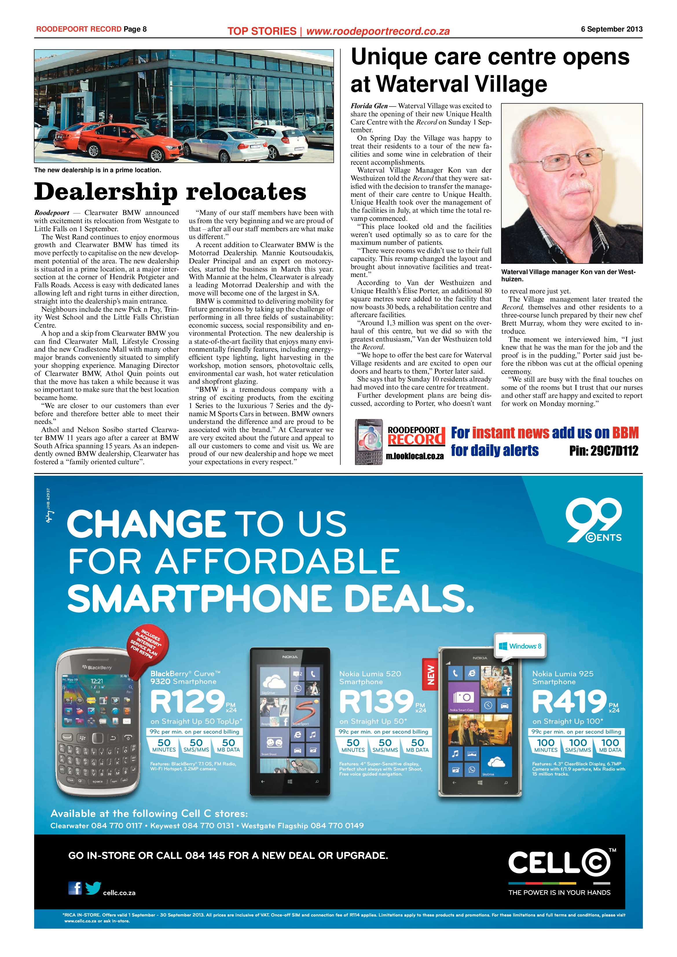 Roodepoort Record 6 September 2013 page 8