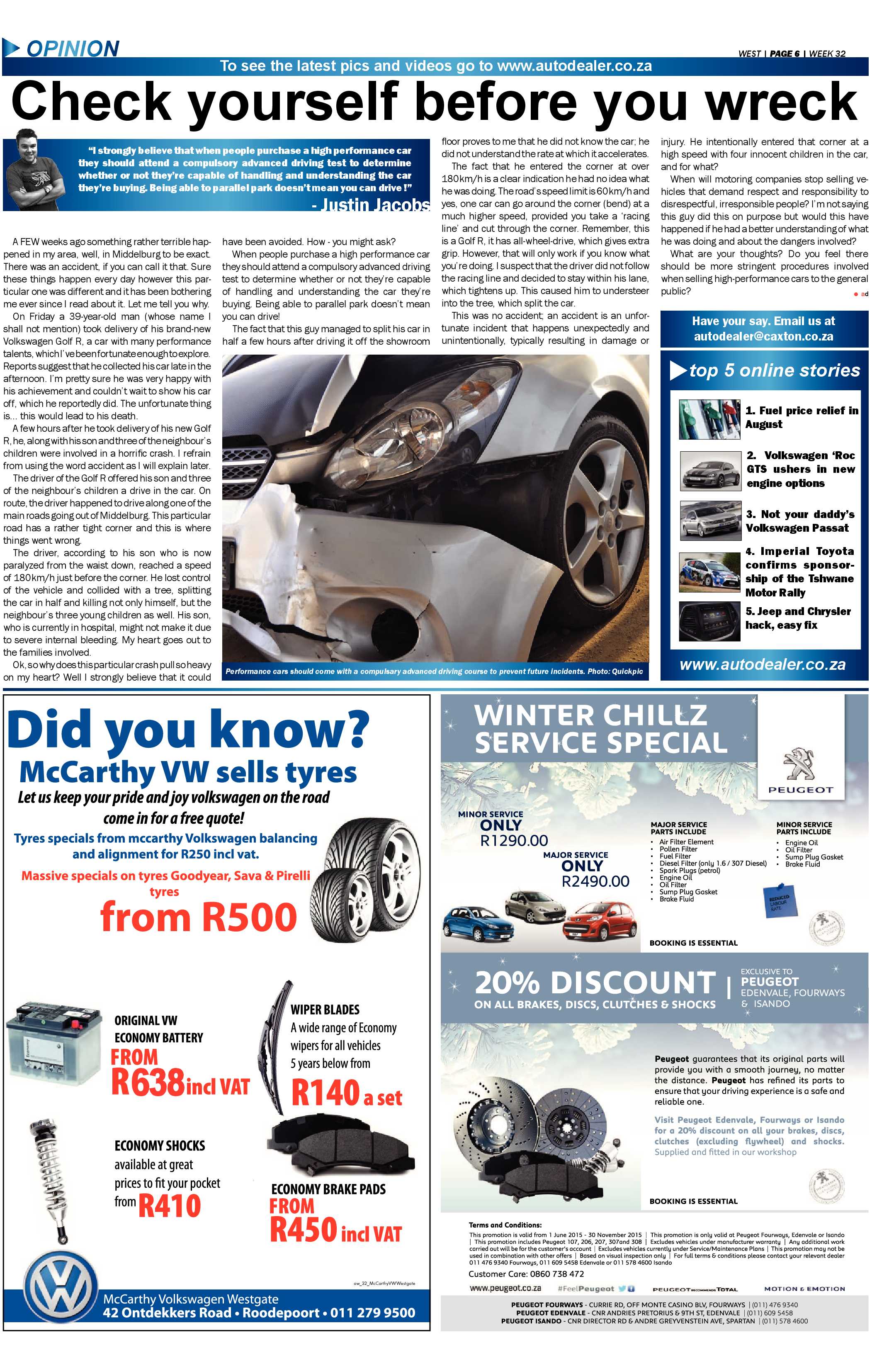 Roodepoort Record 7 August 2015 page 16