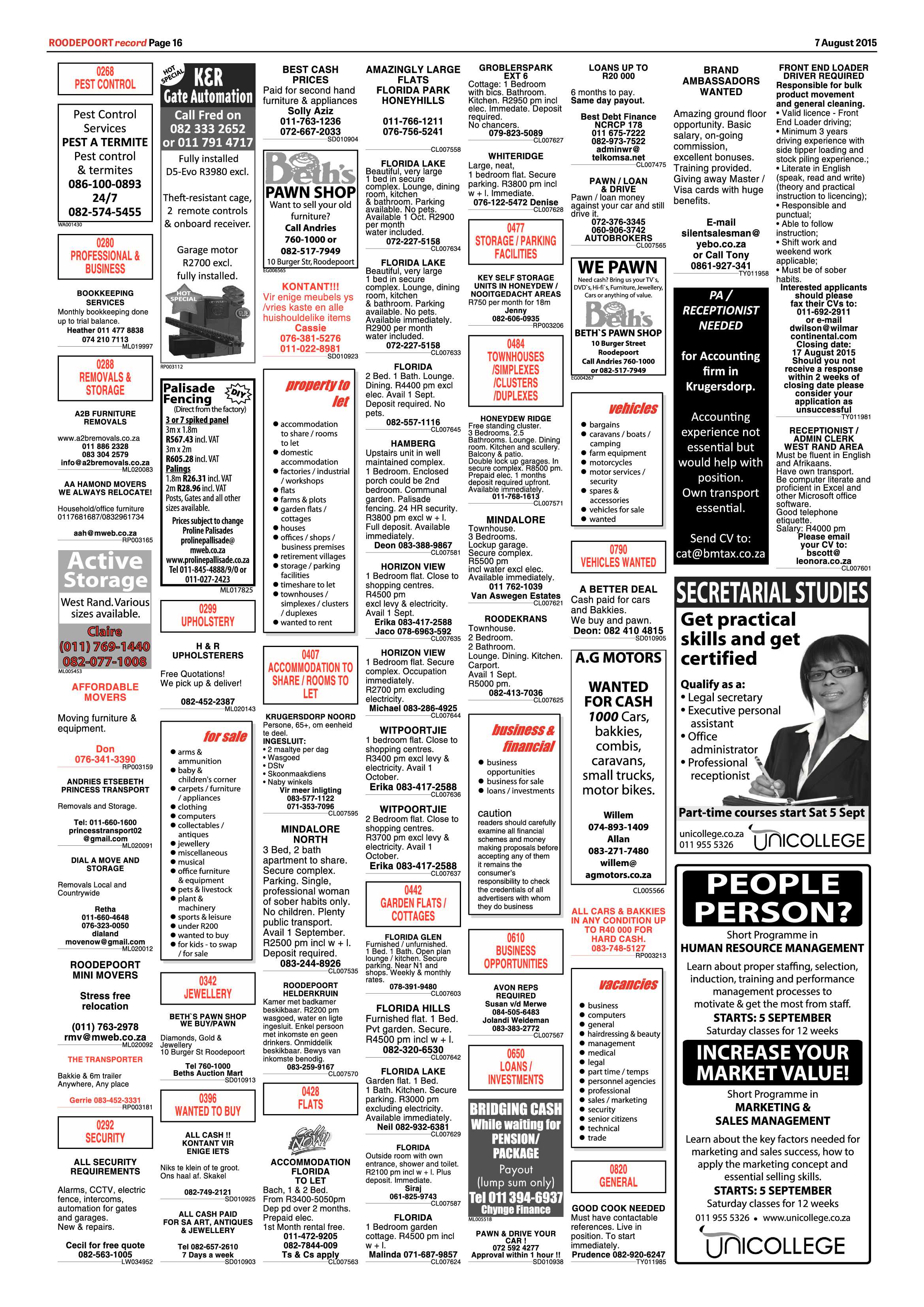 Roodepoort Record 7 August 2015 page 22