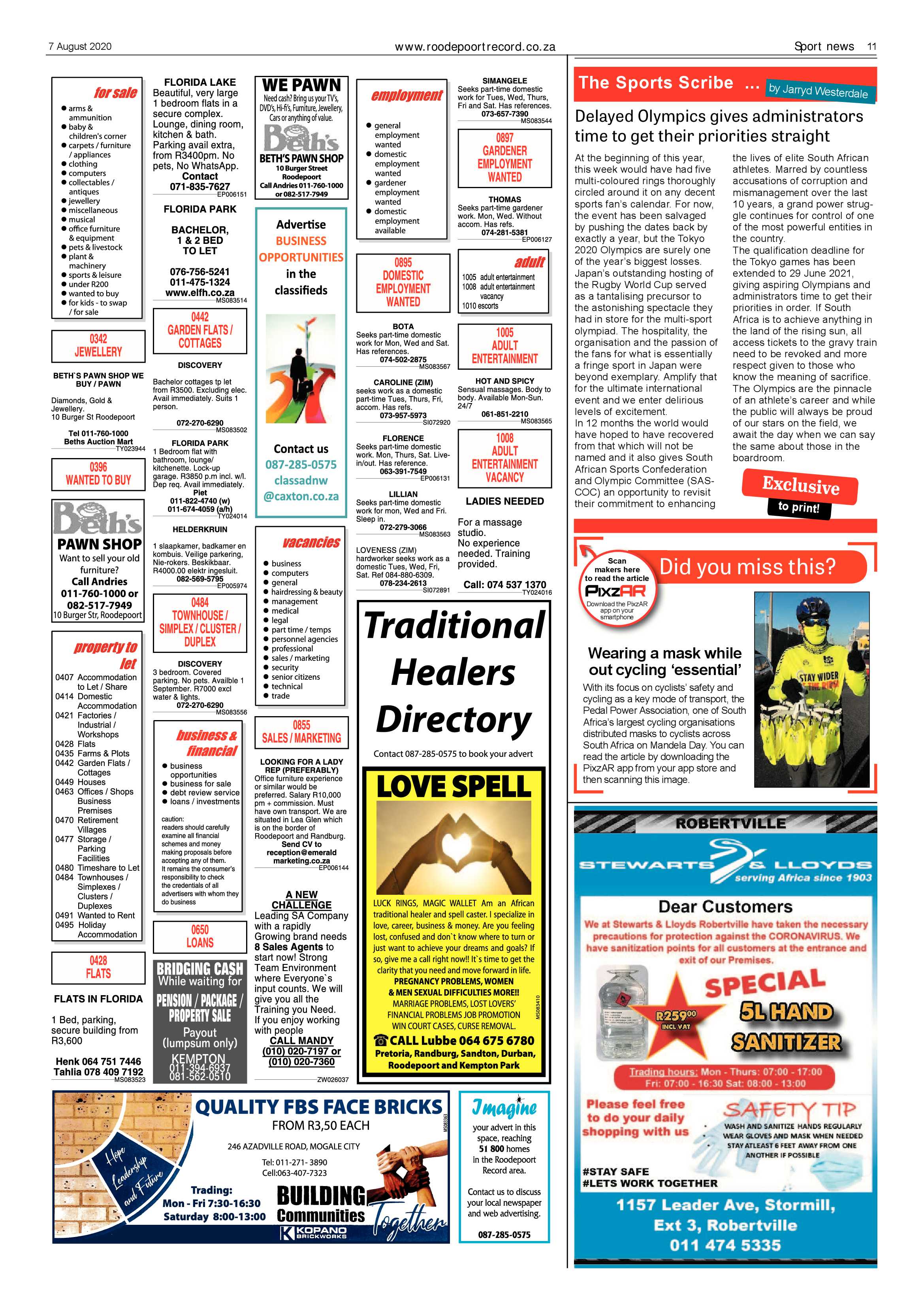 Roodepoort Record 7 August 2020 page 11