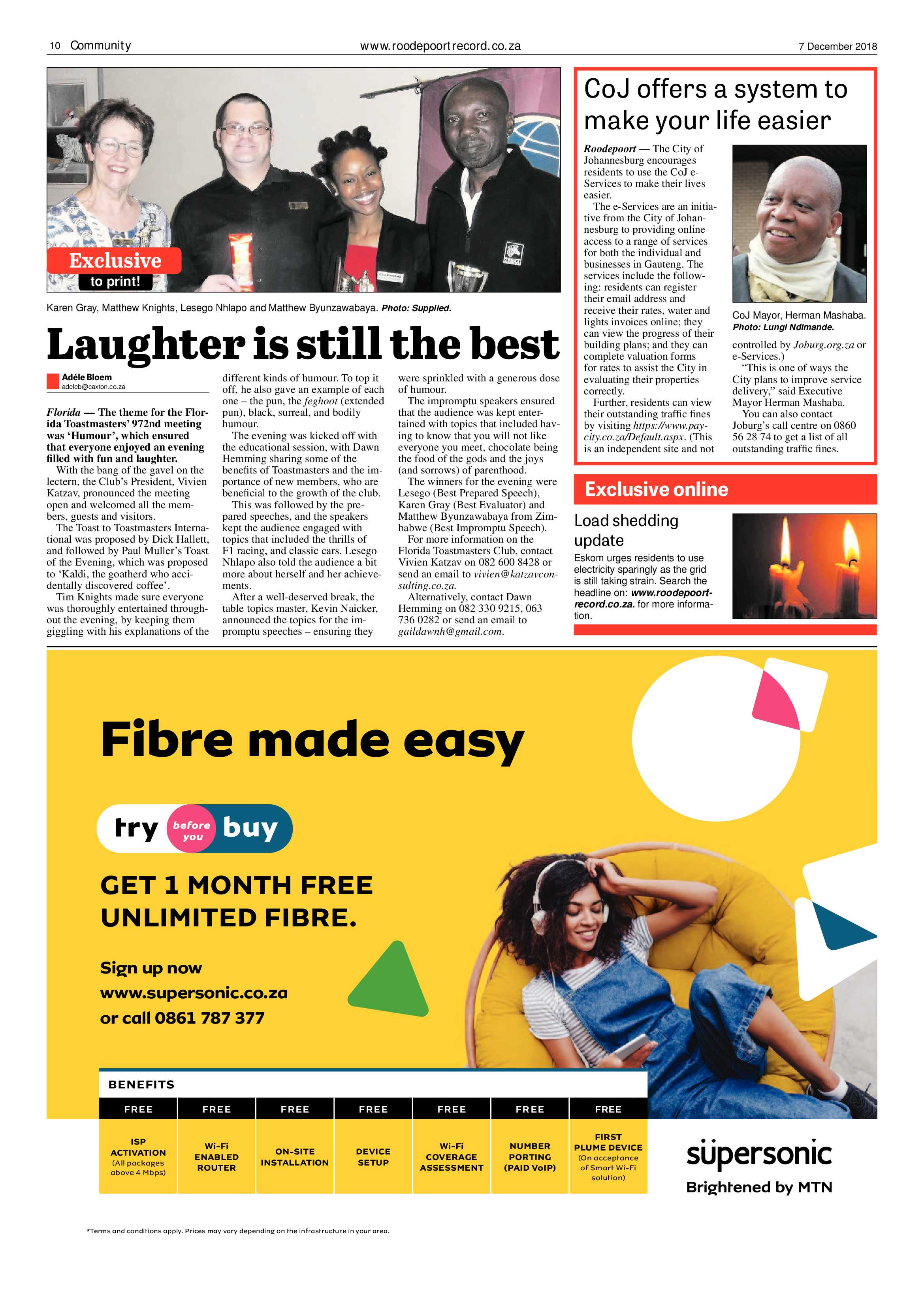 Roodepoort Record 7 December 2018 page 10