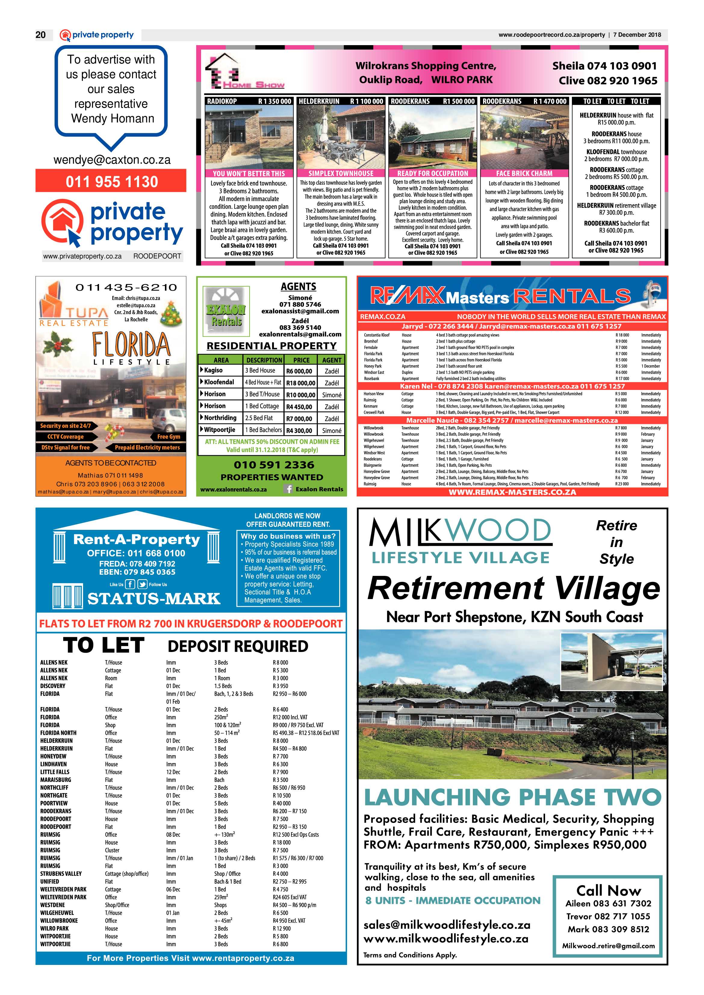 Roodepoort Record 7 December 2018 page 20