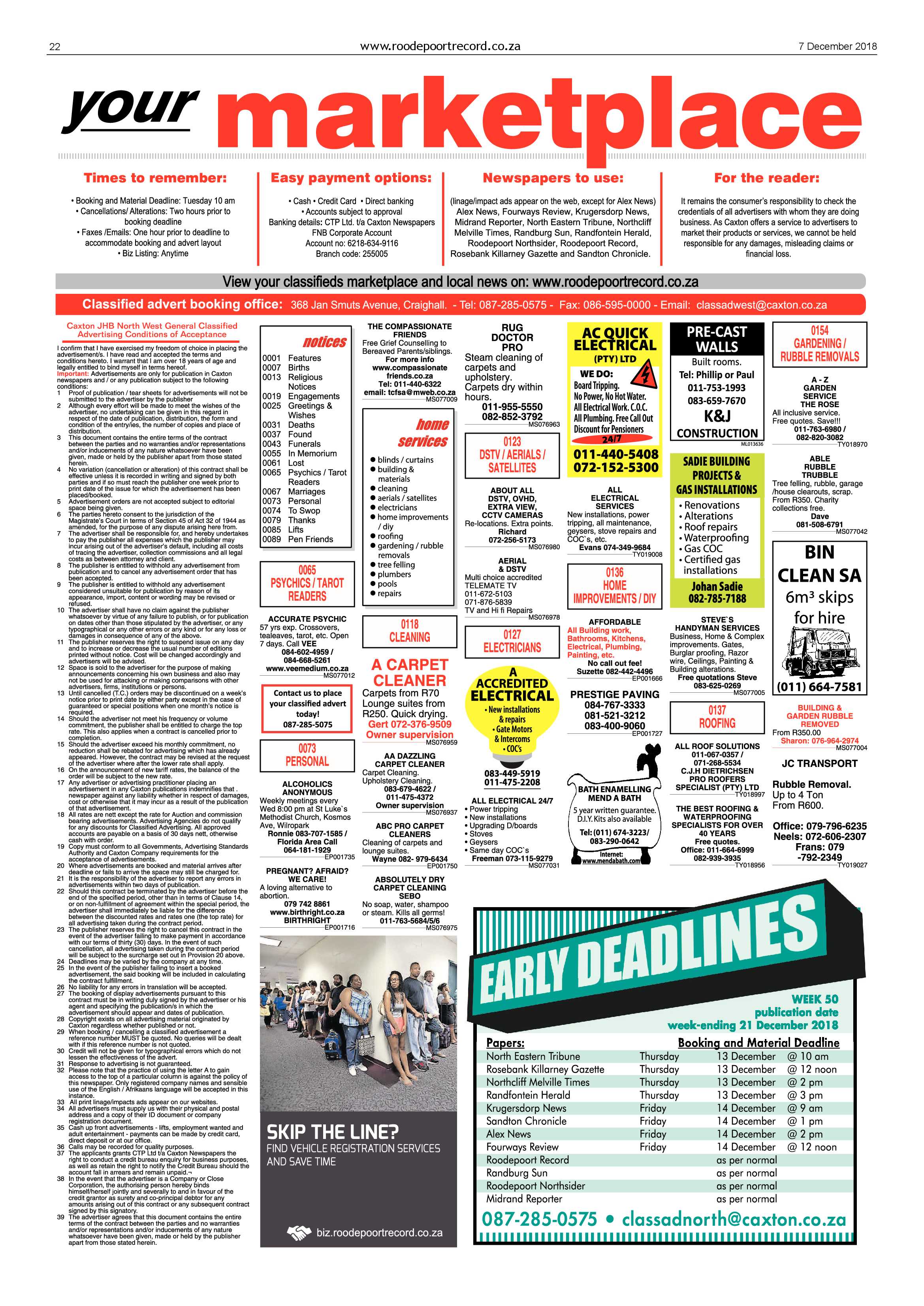 Roodepoort Record 7 December 2018 page 22