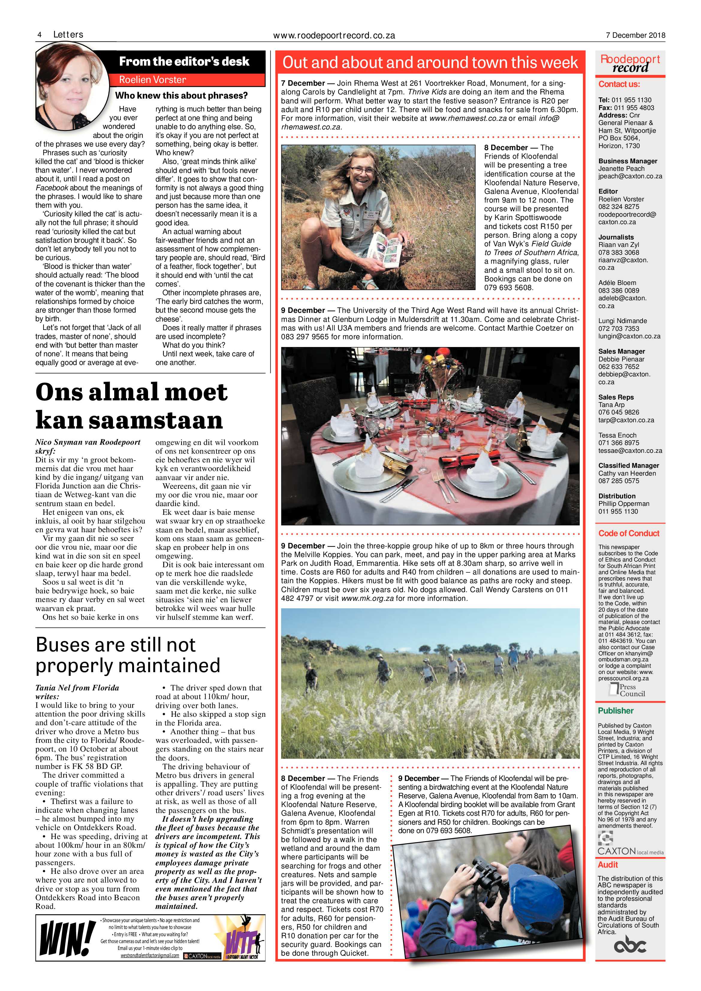 Roodepoort Record 7 December 2018 page 4