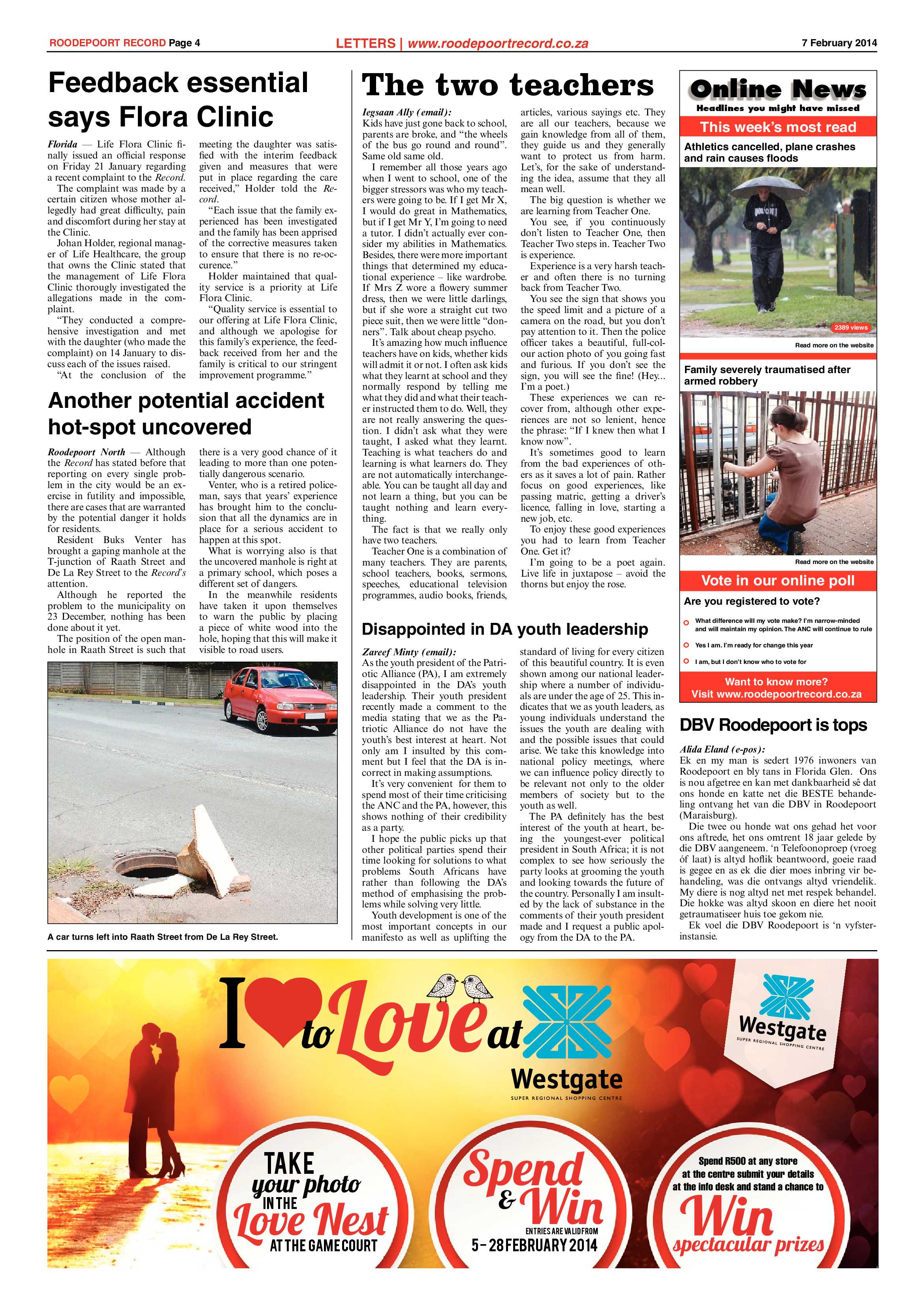 Roodepoort Record 7 February 2014 page 4