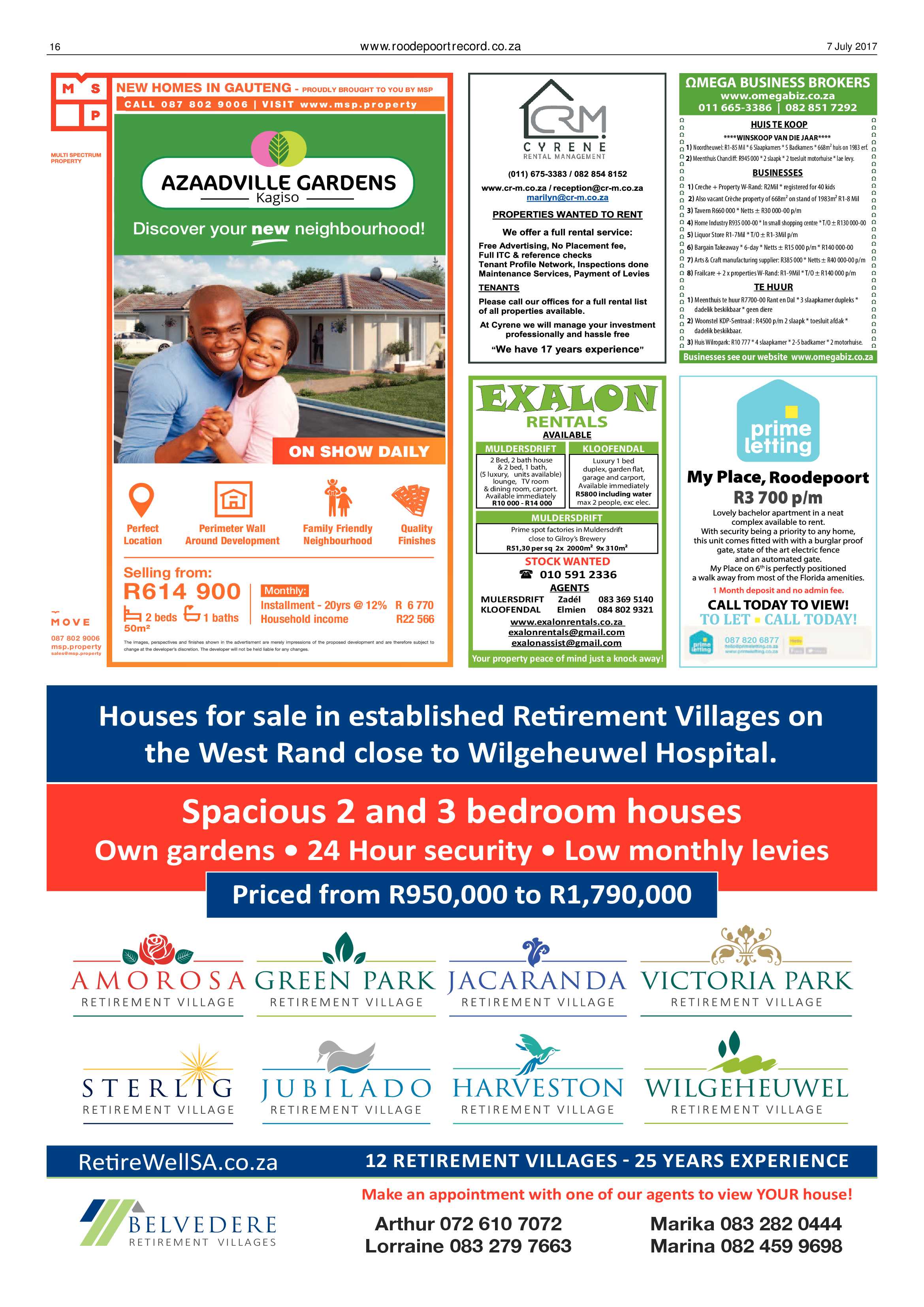 Roodepoort Record 7 July 2017 page 16