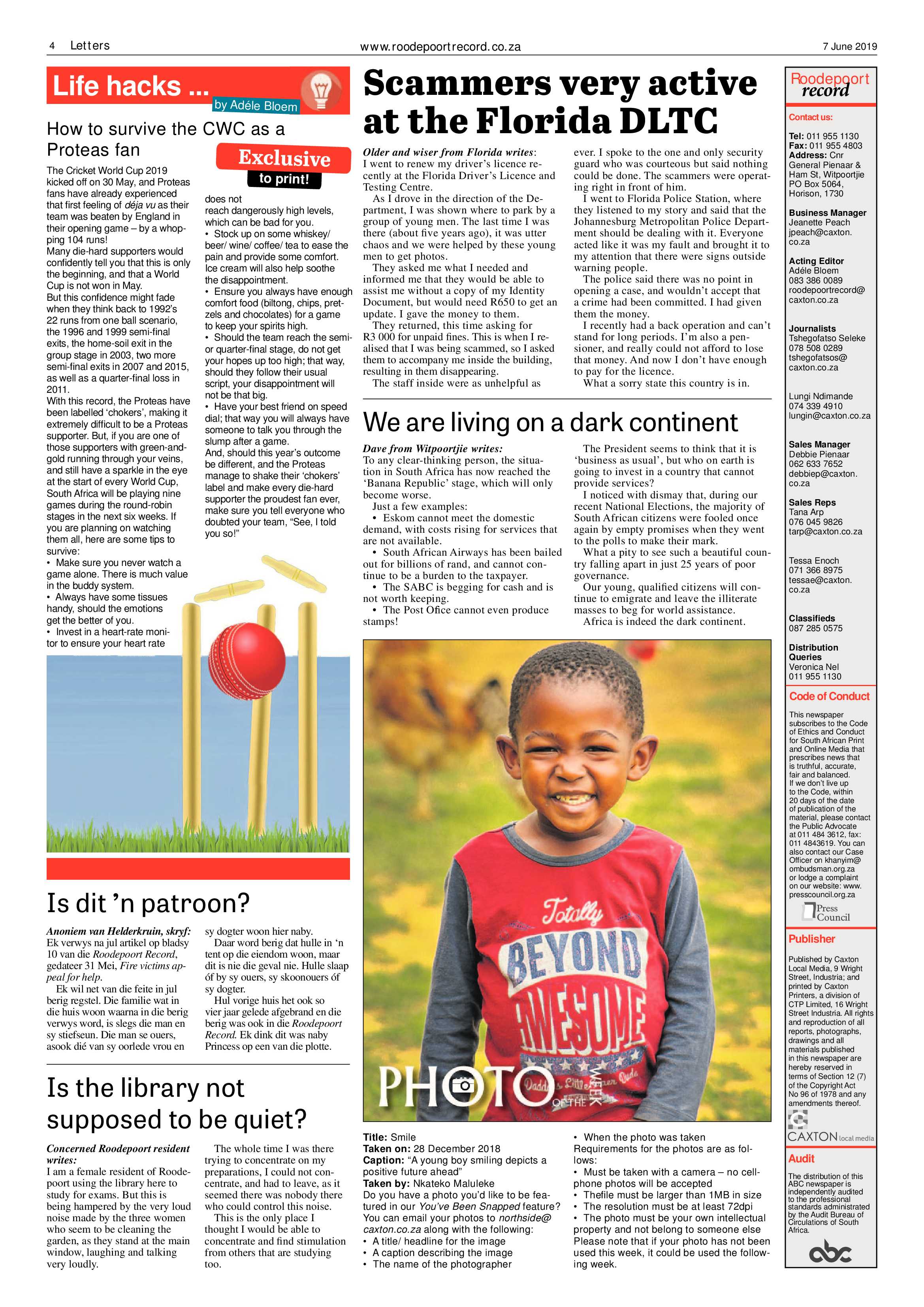 Roodepoort Record 7 June 2019 page 4