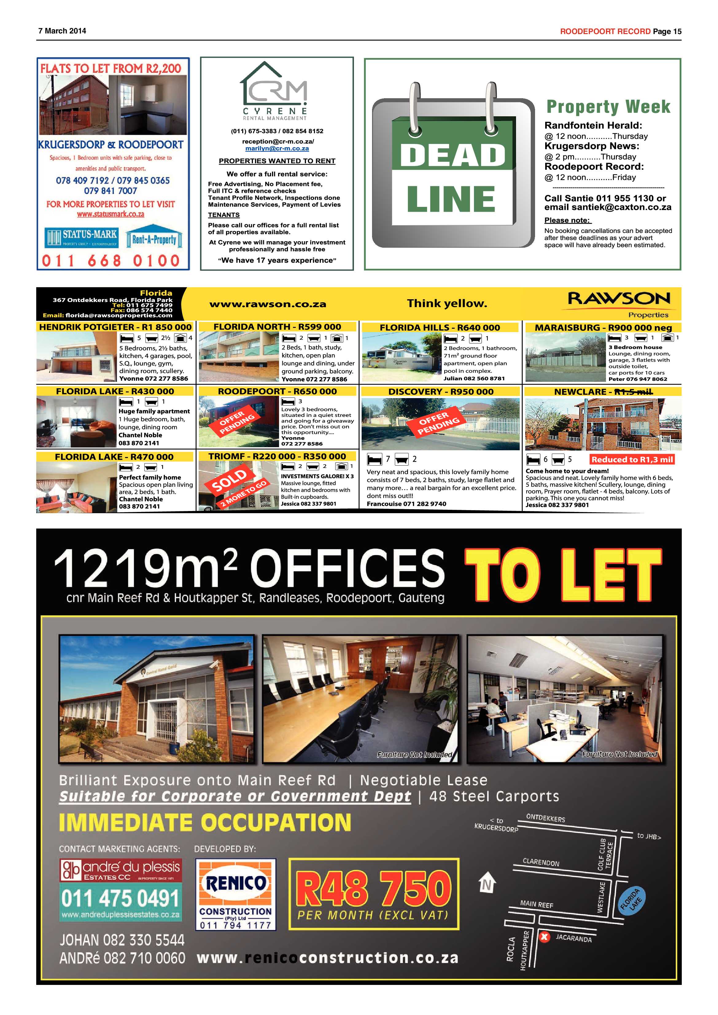 Roodepoort Record 7 March 2014 page 15