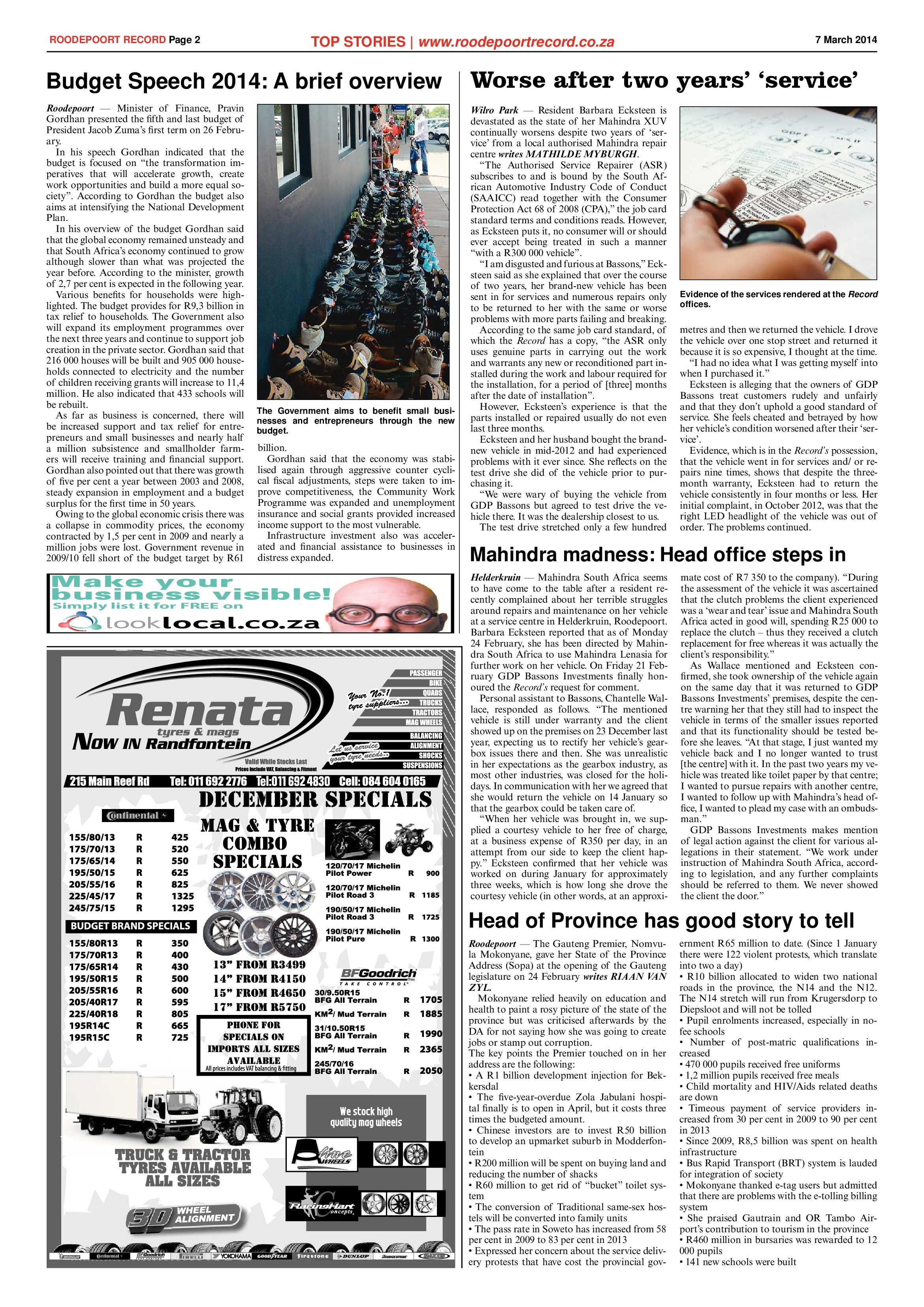 Roodepoort Record 7 March 2014 page 2