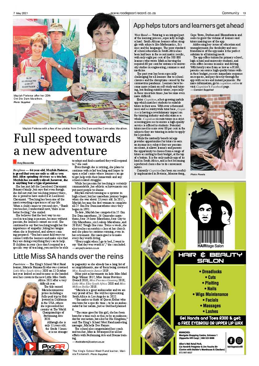 Roodepoort Record 7 May 2021 page 13