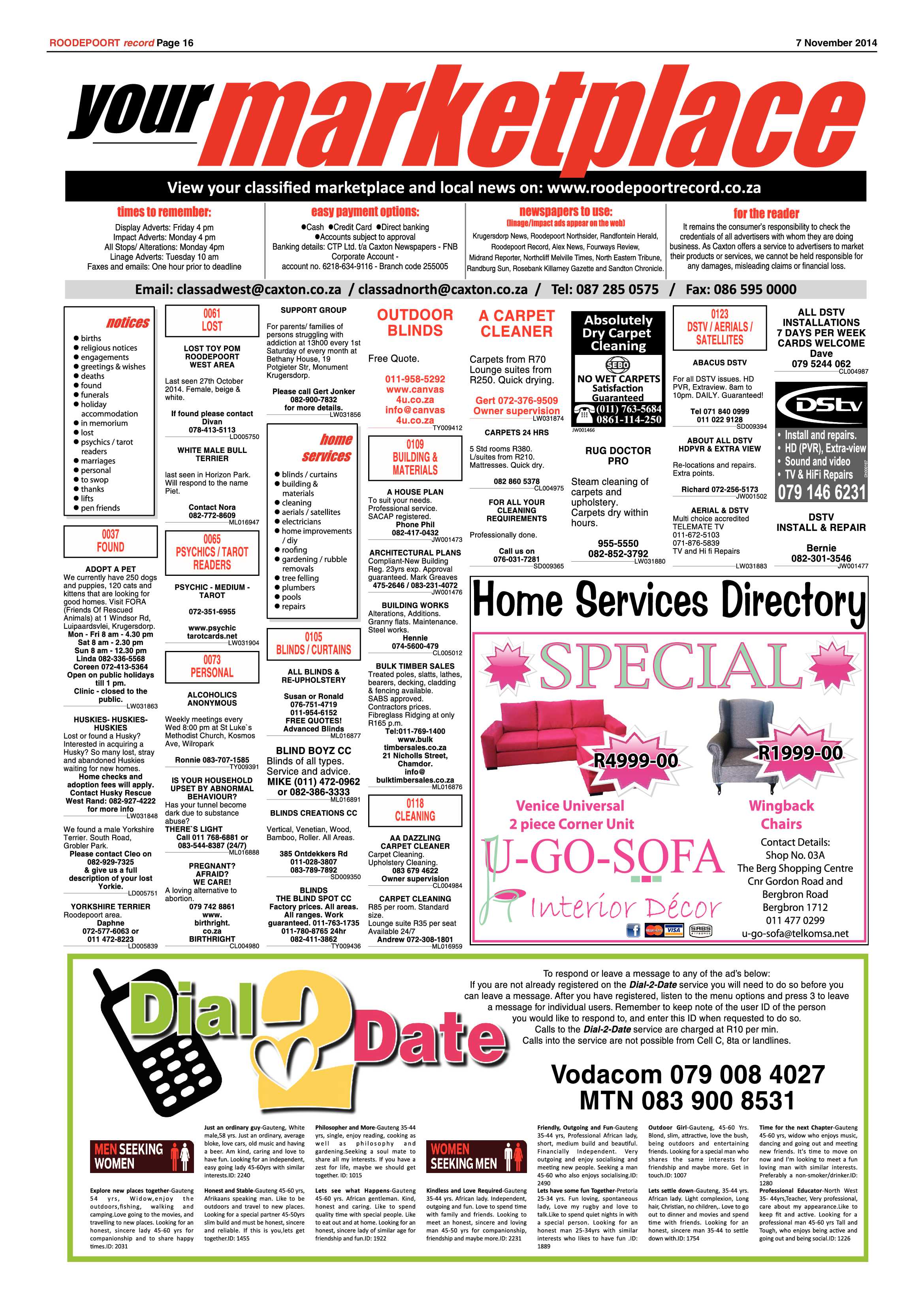 Roodepoort Record 7 November 2014 page 16