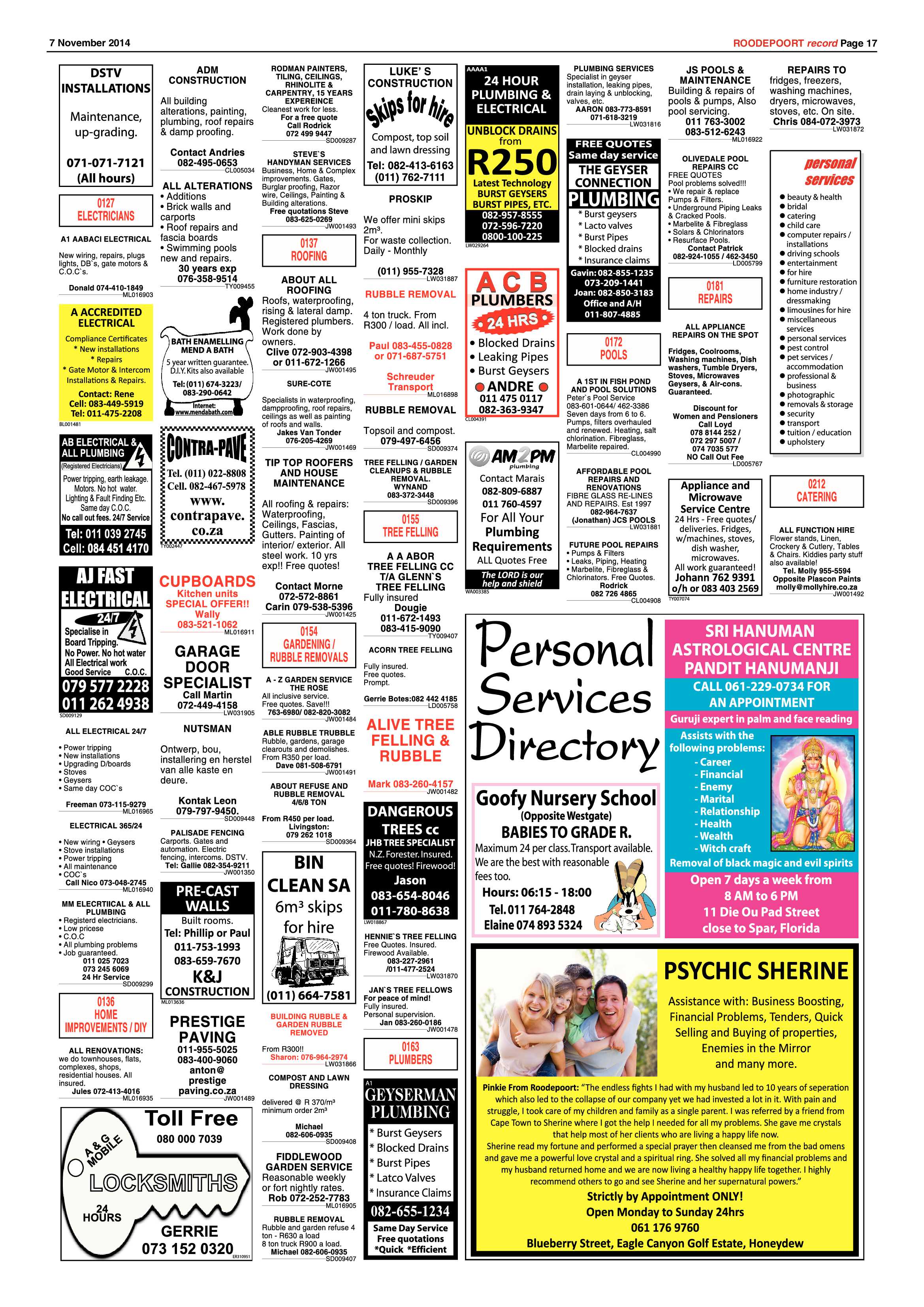 Roodepoort Record 7 November 2014 page 17