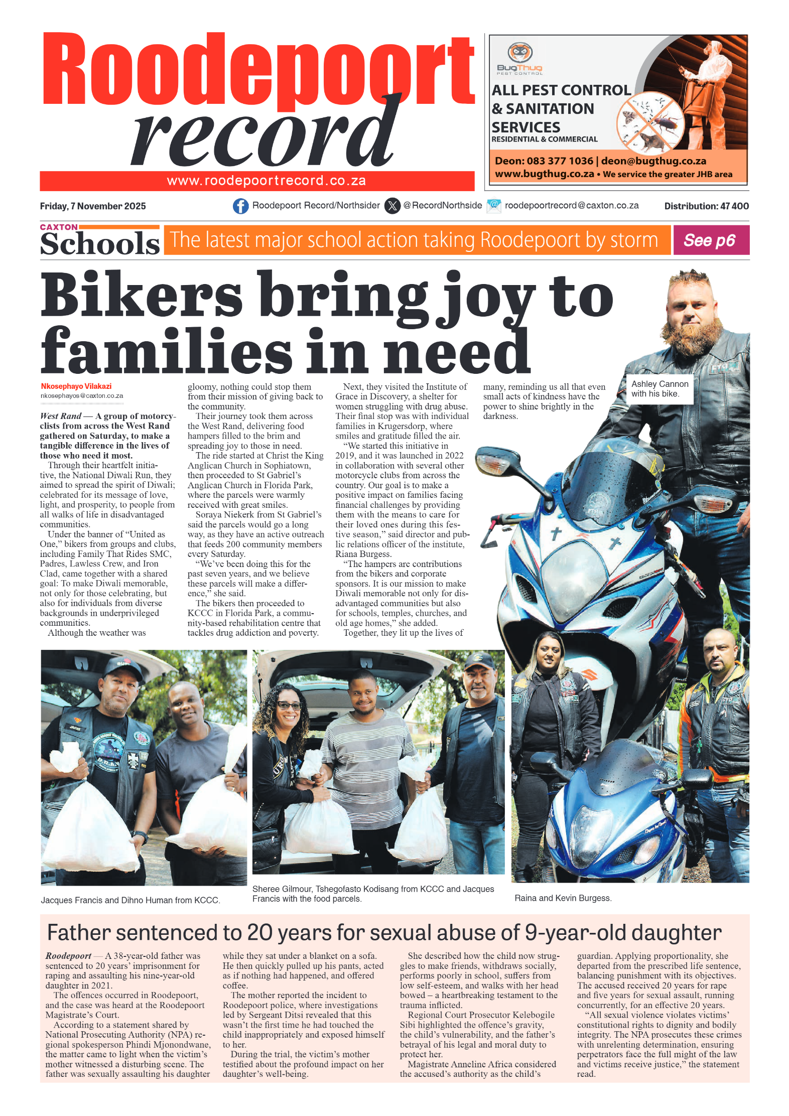 Roodepoort Record 7 November 2025 page 1