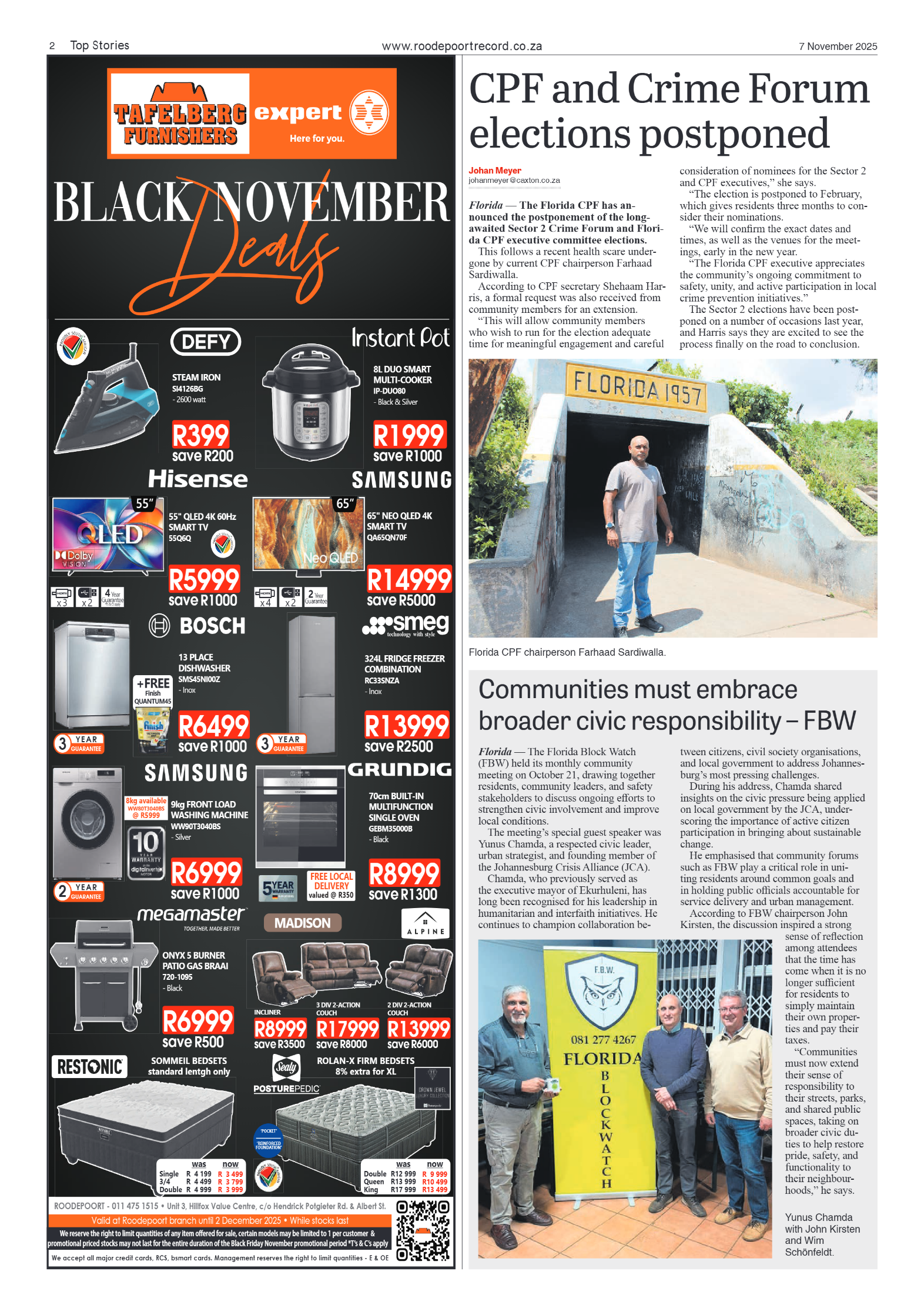 Roodepoort Record 7 November 2025 page 2