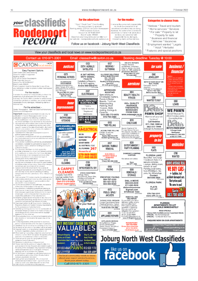 Roodepoort Record 7 October 2022 page 10