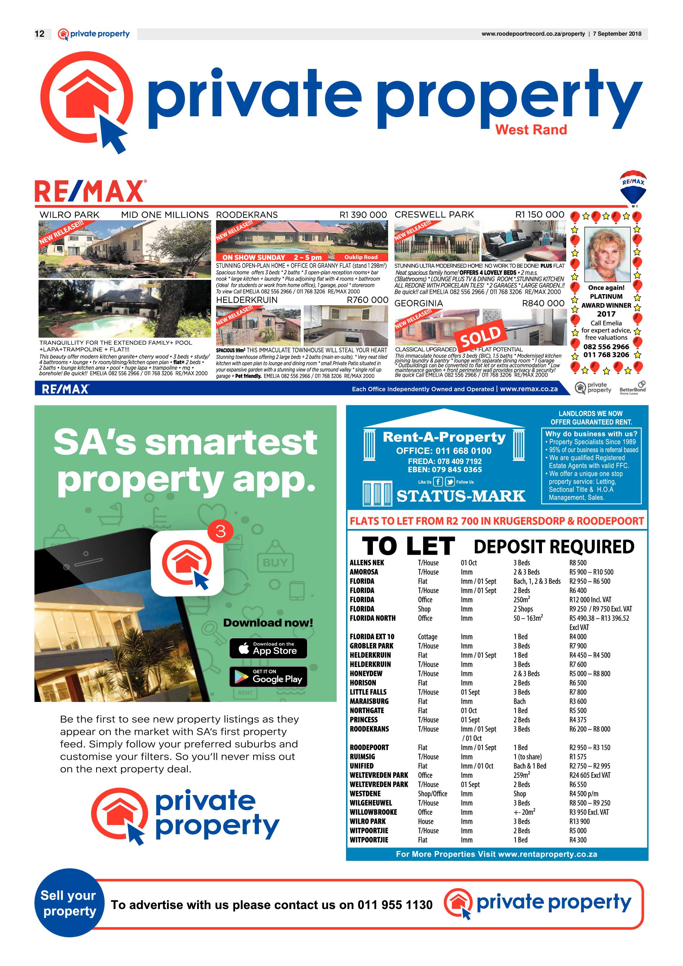 Roodepoort Record 7 September 2018 page 12