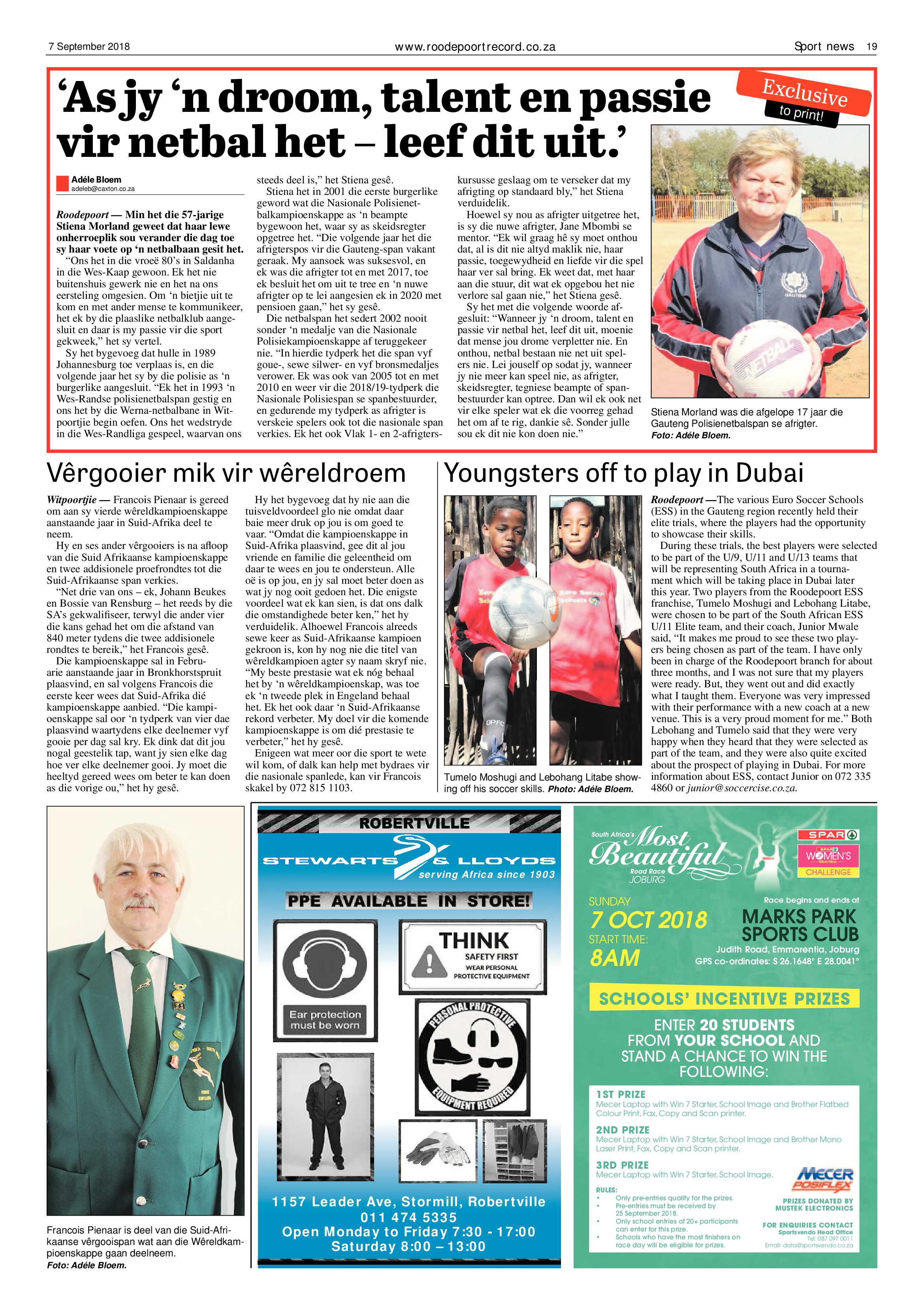 Roodepoort Record 7 September 2018 page 19