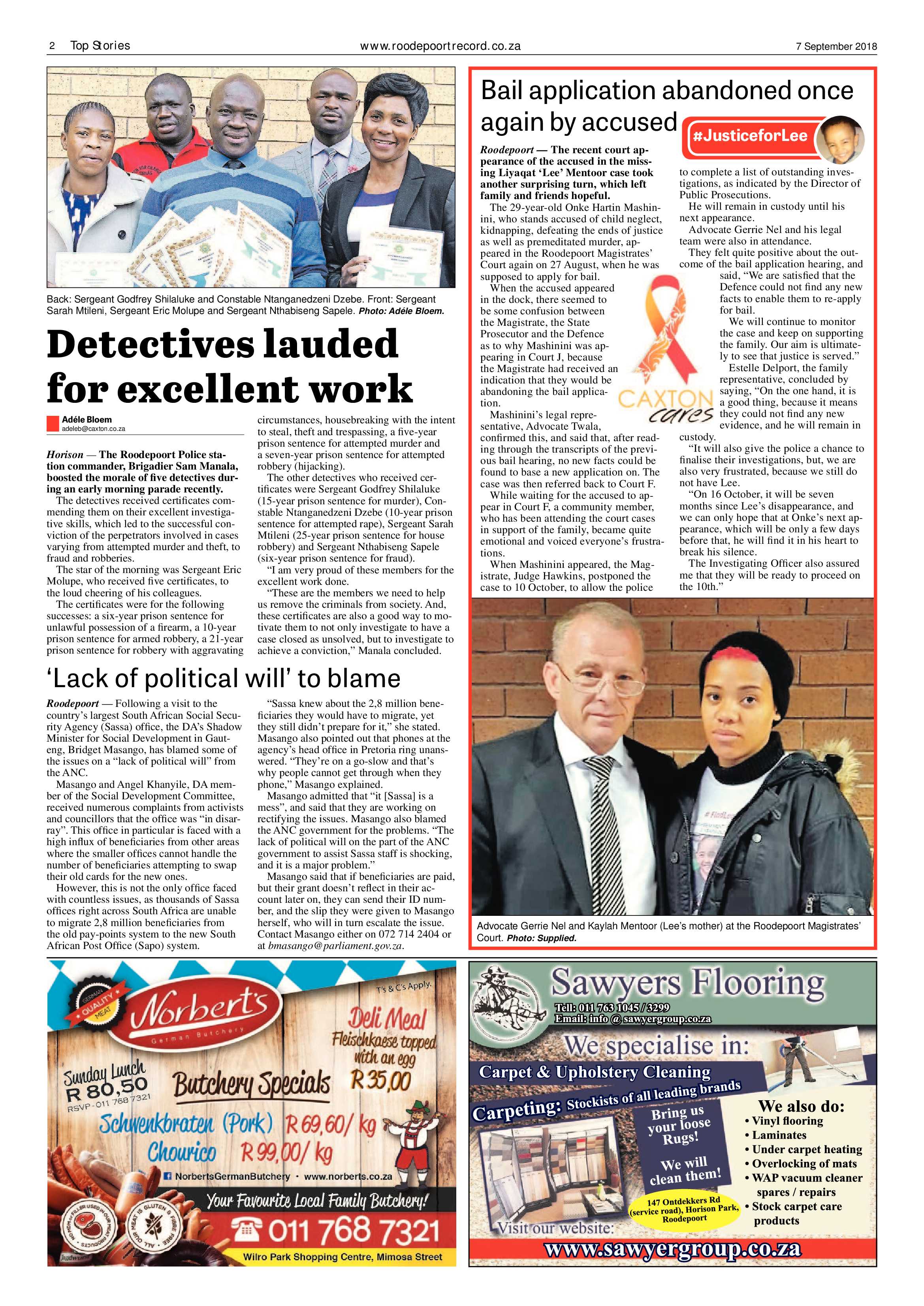 Roodepoort Record 7 September 2018 page 2