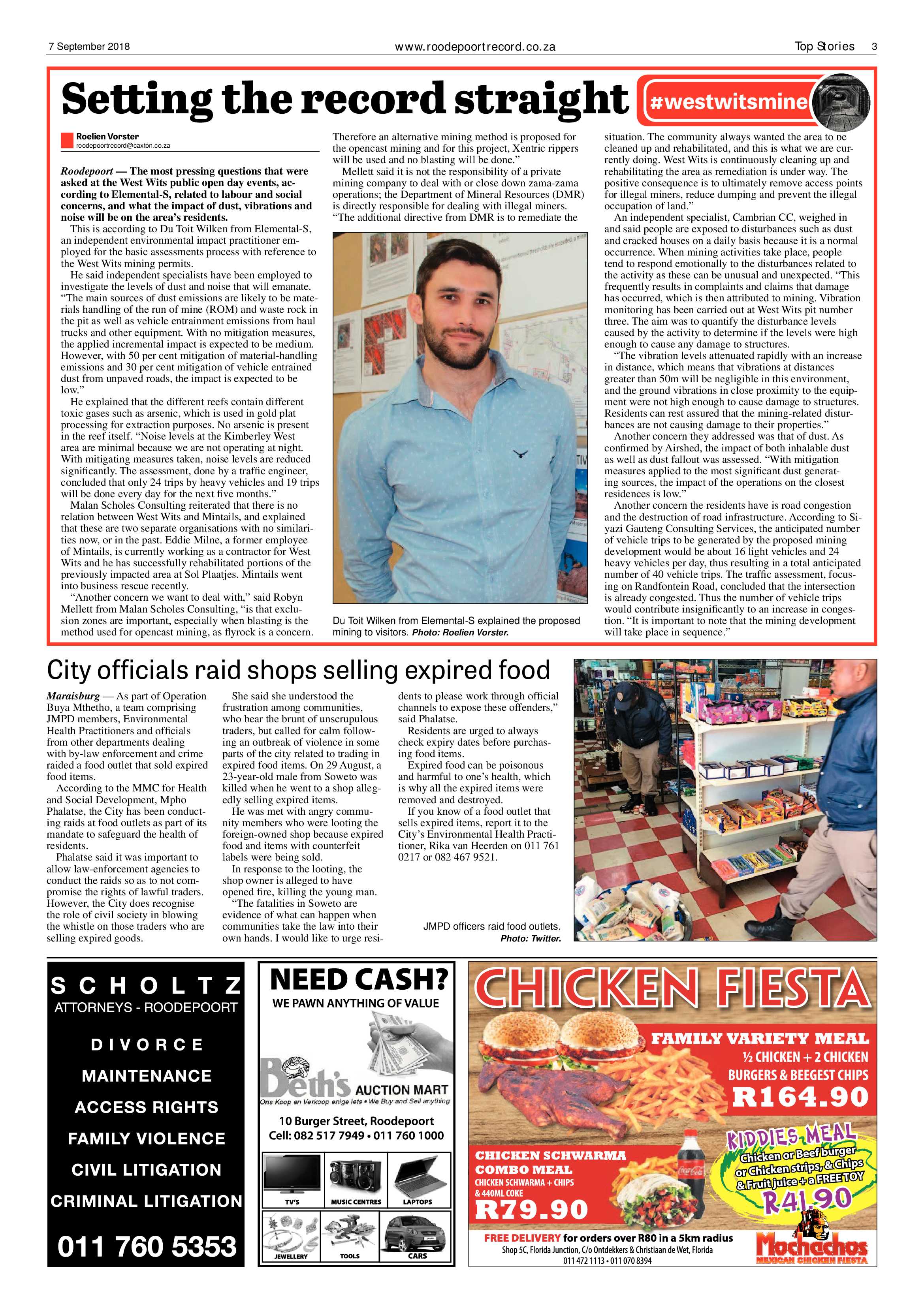 Roodepoort Record 7 September 2018 page 3