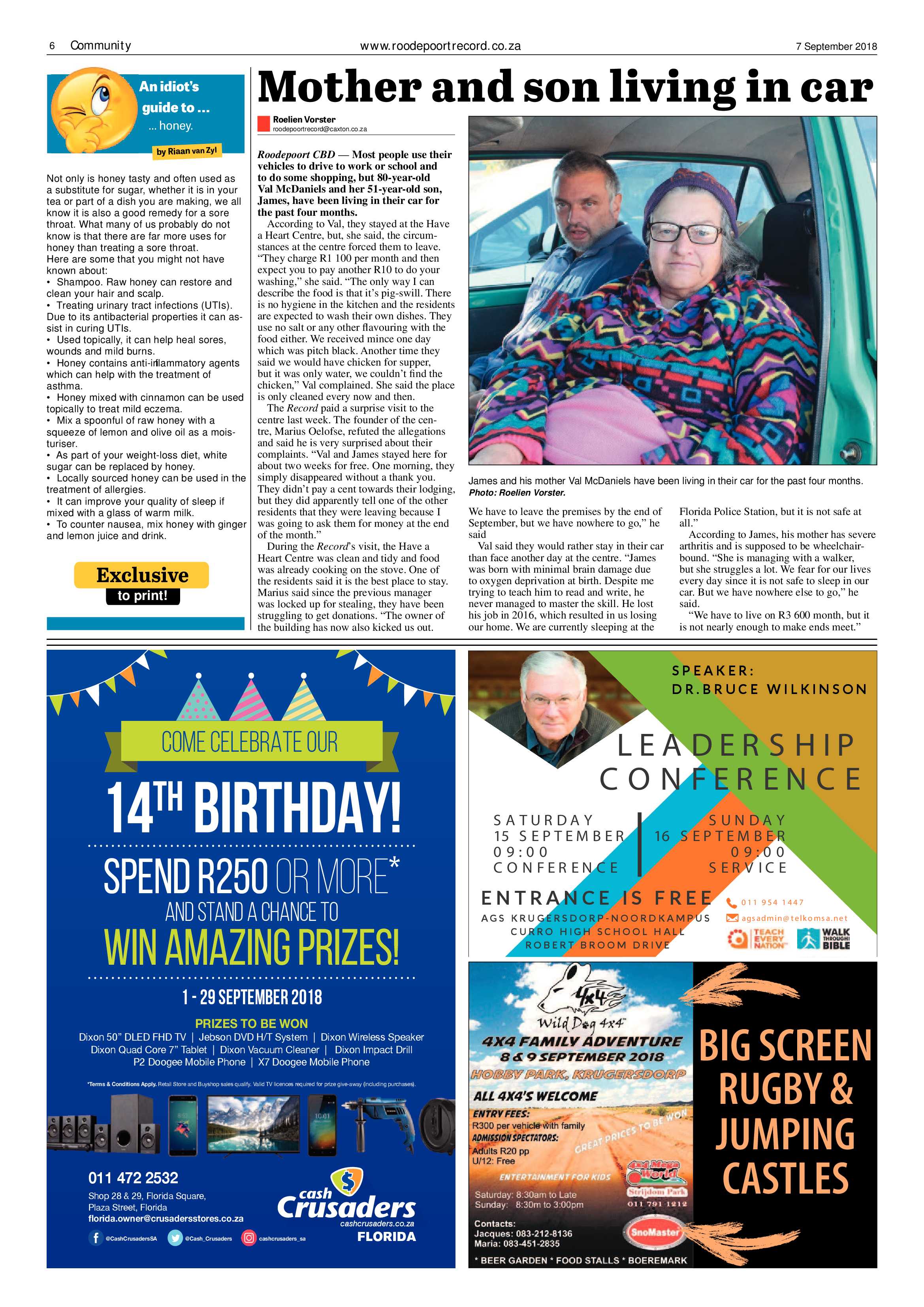 Roodepoort Record 7 September 2018 page 6