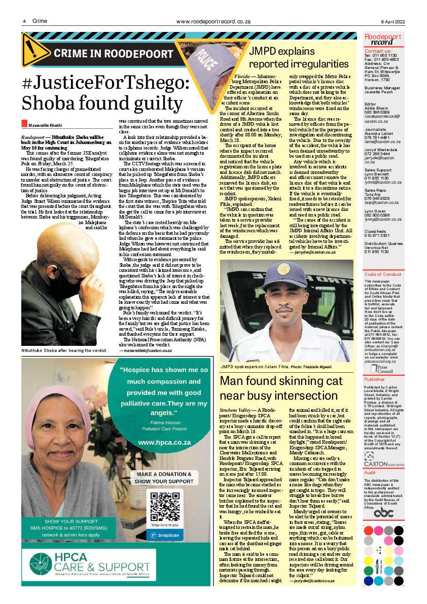 Roodepoort Record 8 April 2022 page 4