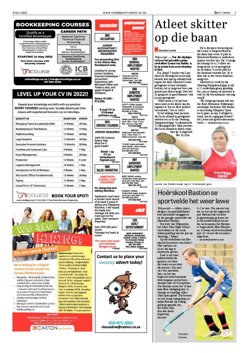 Roodepoort Record 8 April 2022 page 7