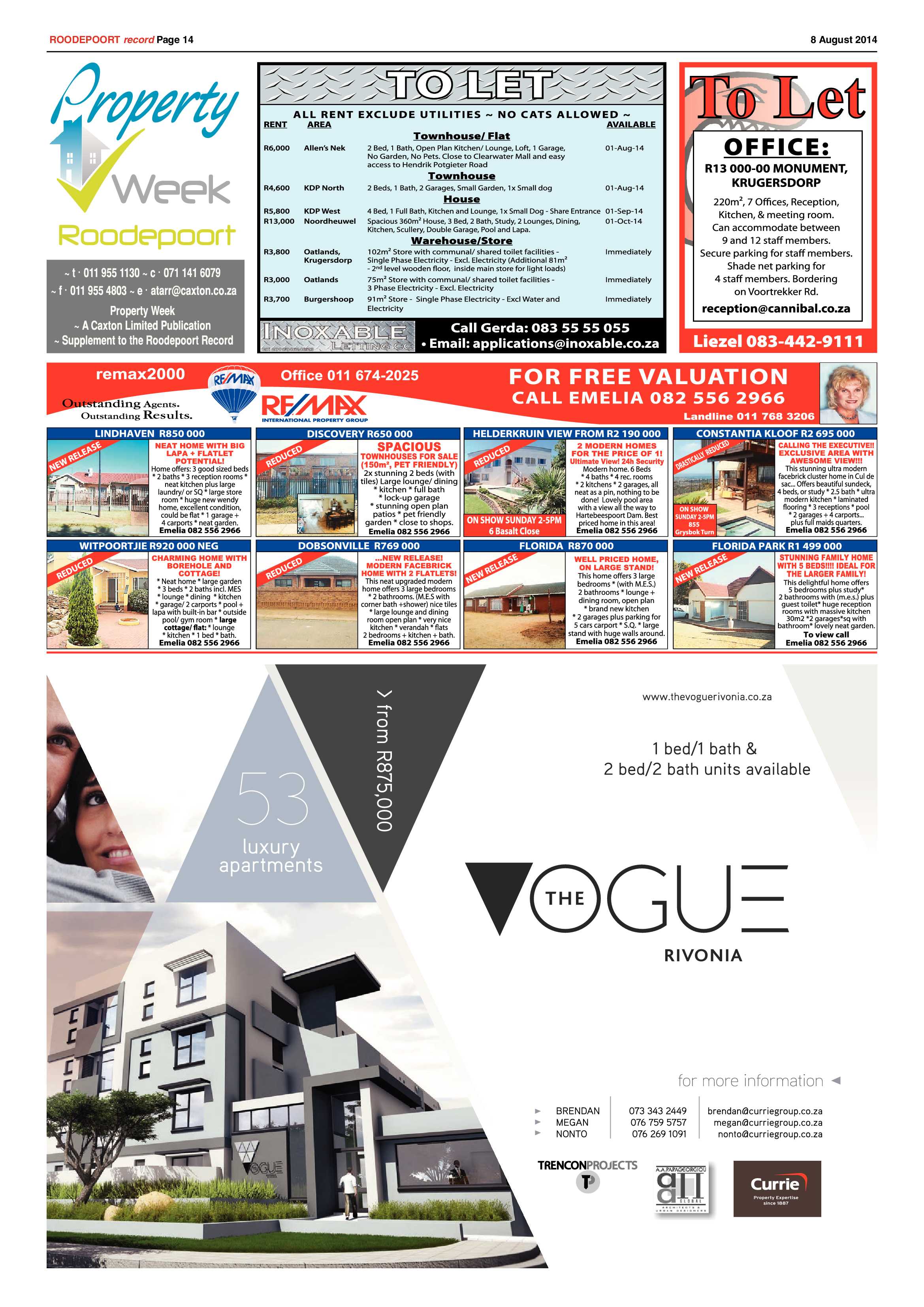 Roodepoort Record 8 August 2014 page 14