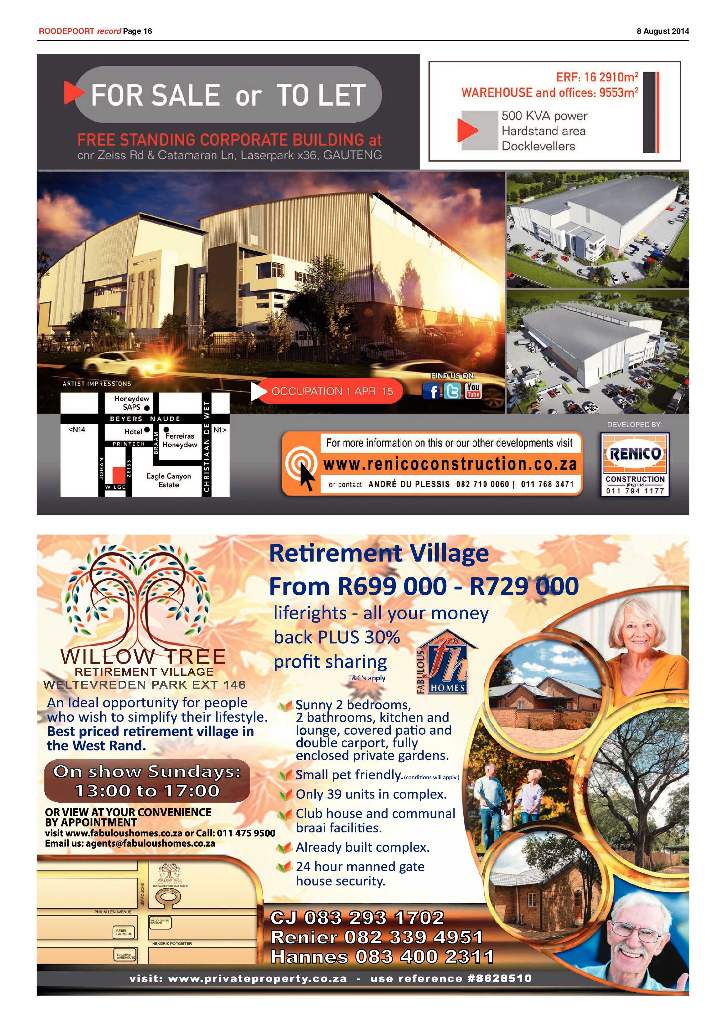Roodepoort Record 8 August 2014 page 16
